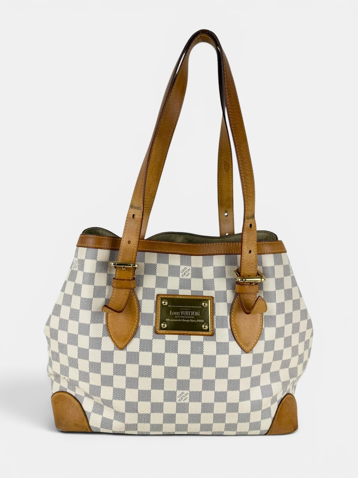 2007 Louis Vuitton Damier Azur Hampstead MM Handbag