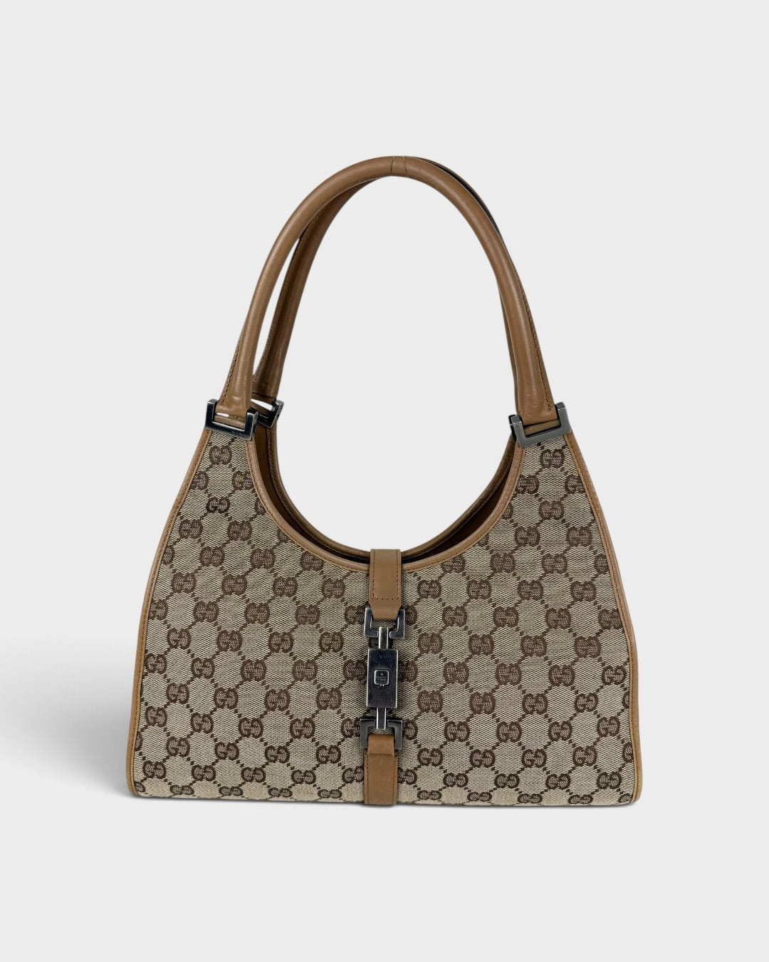 2000s Gucci Monogram Jackie Bardot Handbag