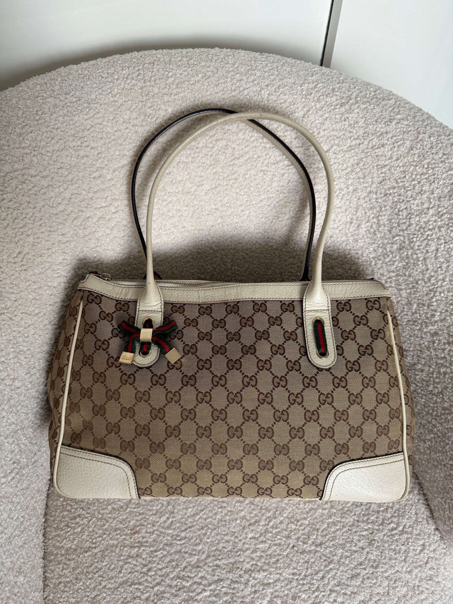 Vintage 1998 Gucci Monogram GG Princy Tote Bag