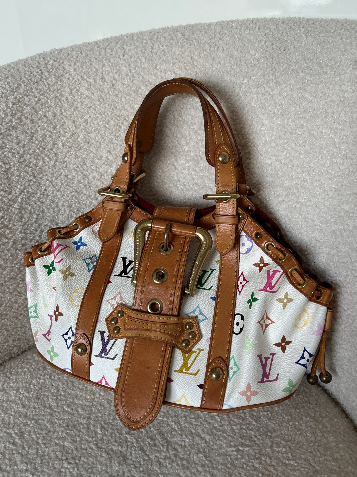 Vintage 2004 Louis Vuitton Takashi Murakami Theda PM Handbag