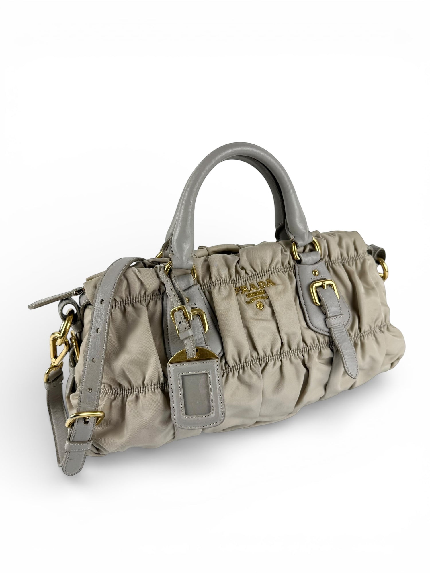 2010s Prada Nylon Tessuto Gaufre 2Way Handbag