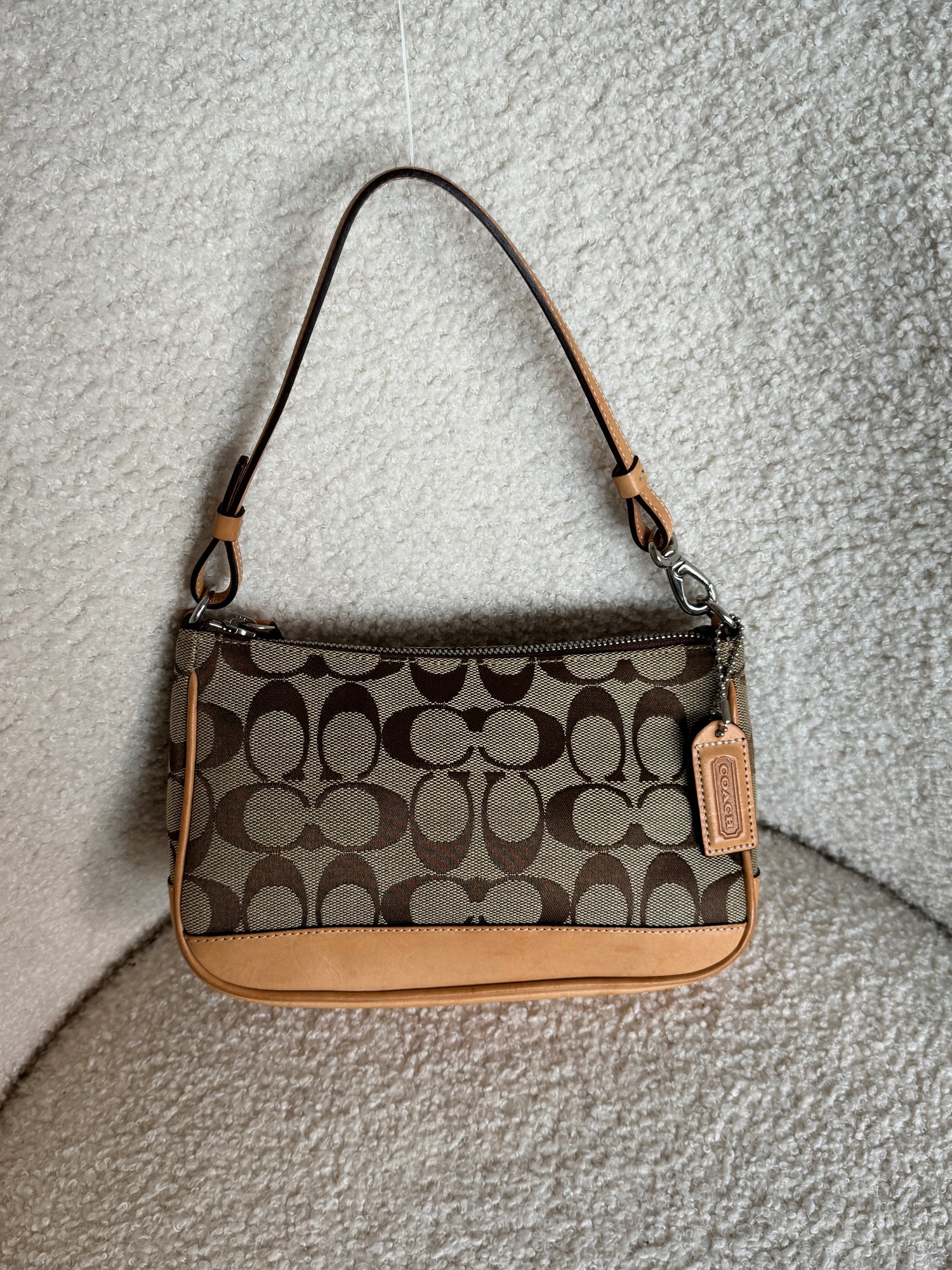 Y2K Vintage Coach Monogram Shoulder Bag