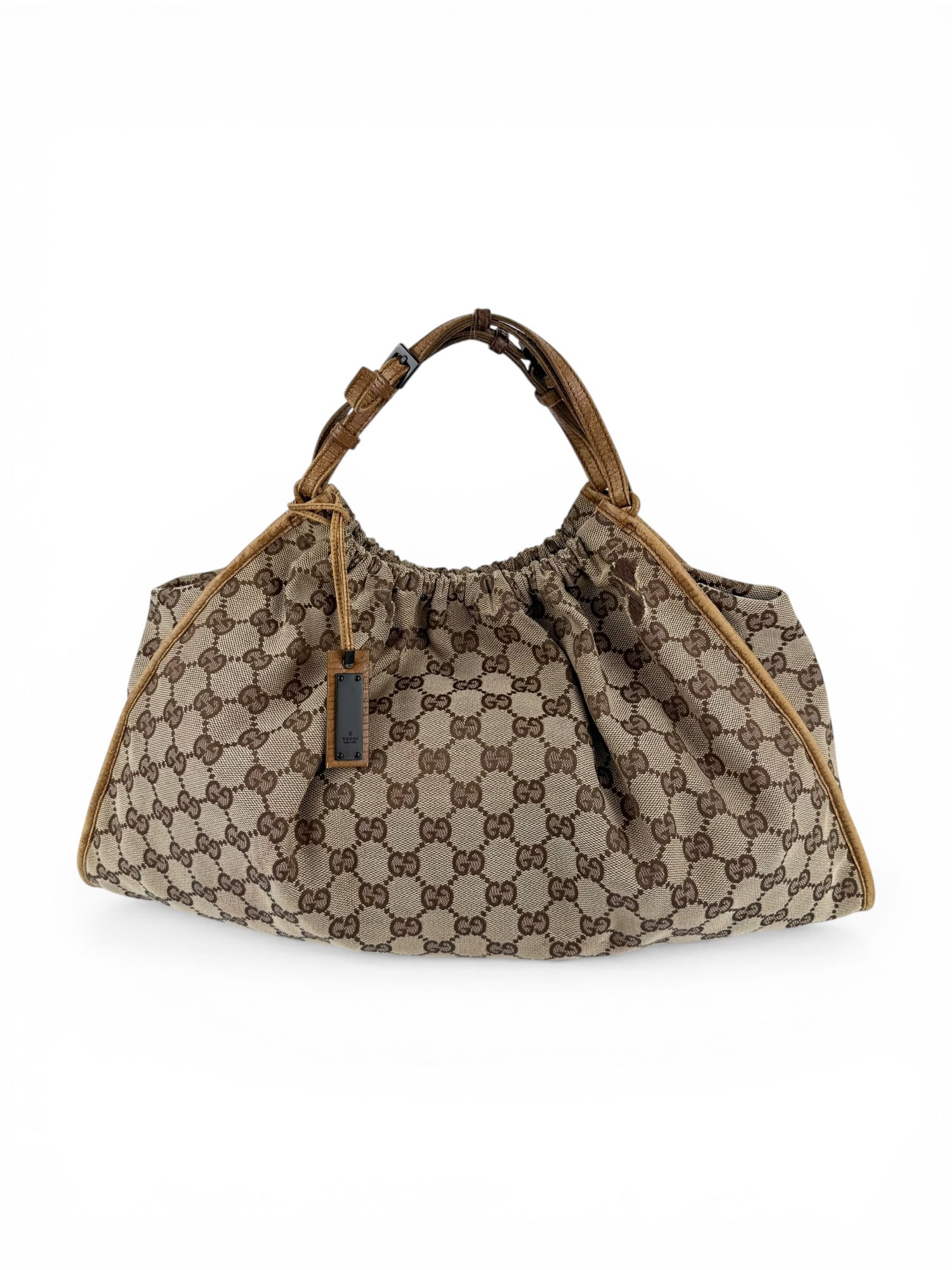 Vintage 2000s Gucci Monogram GG Hobo Handbag