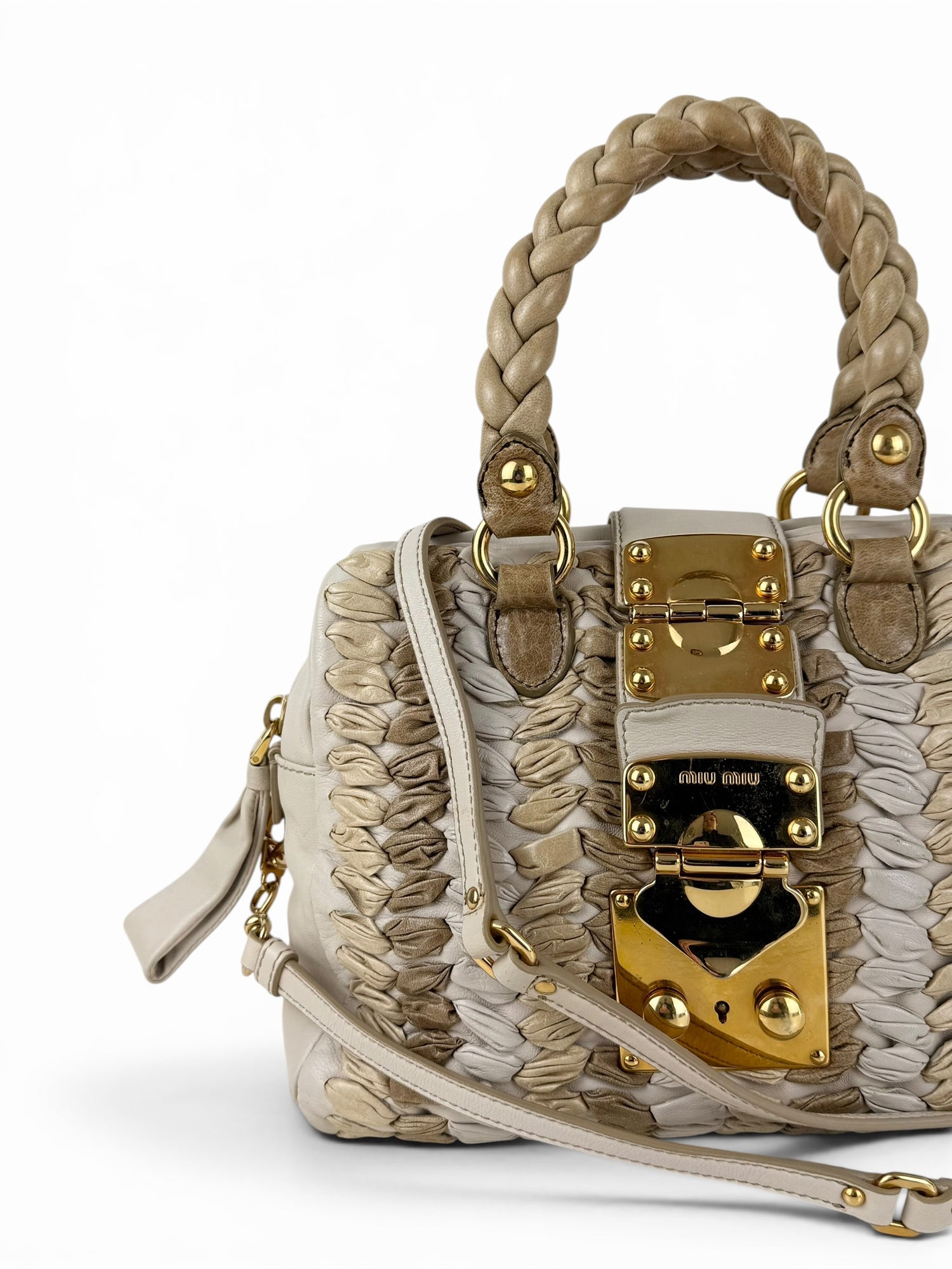 2010s Miu Miu Matelasse 2Way Handbag