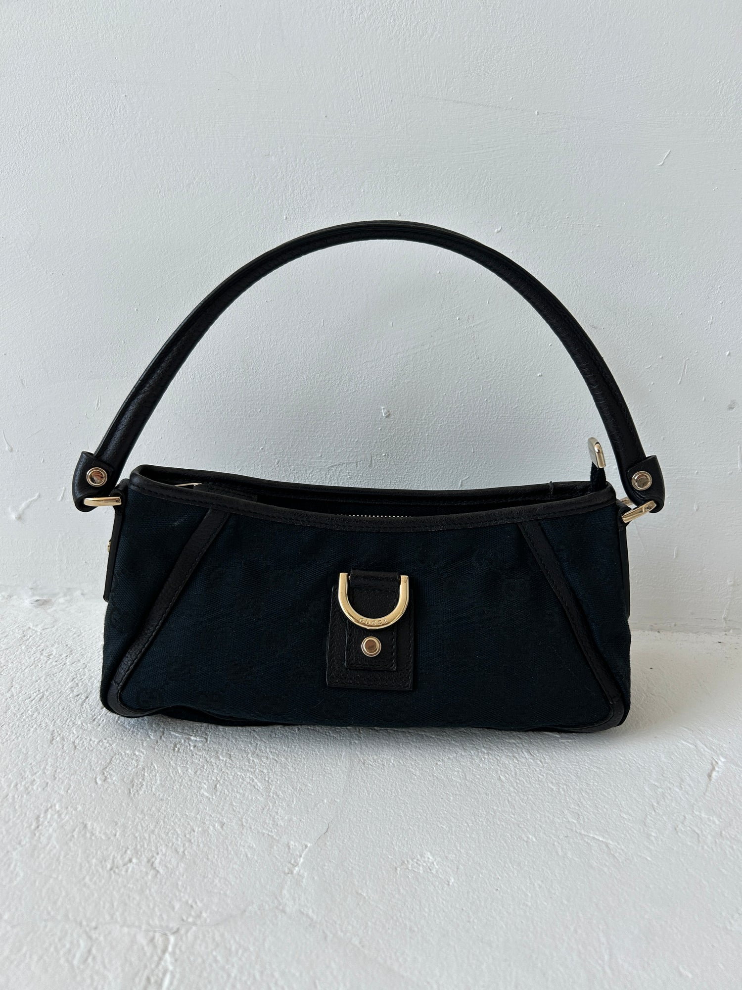 Vintage Gucci Monogram Mini D-Ring Shoulder Bag