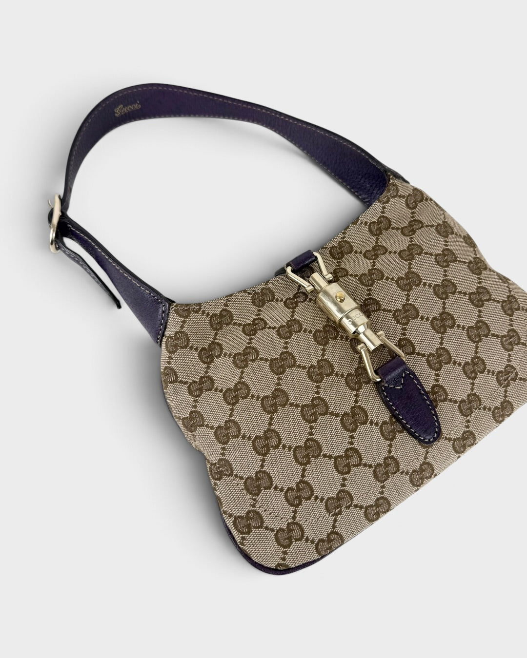 90s Gucci GG Monogram 1961 Mini Jackie Shoulder Bag