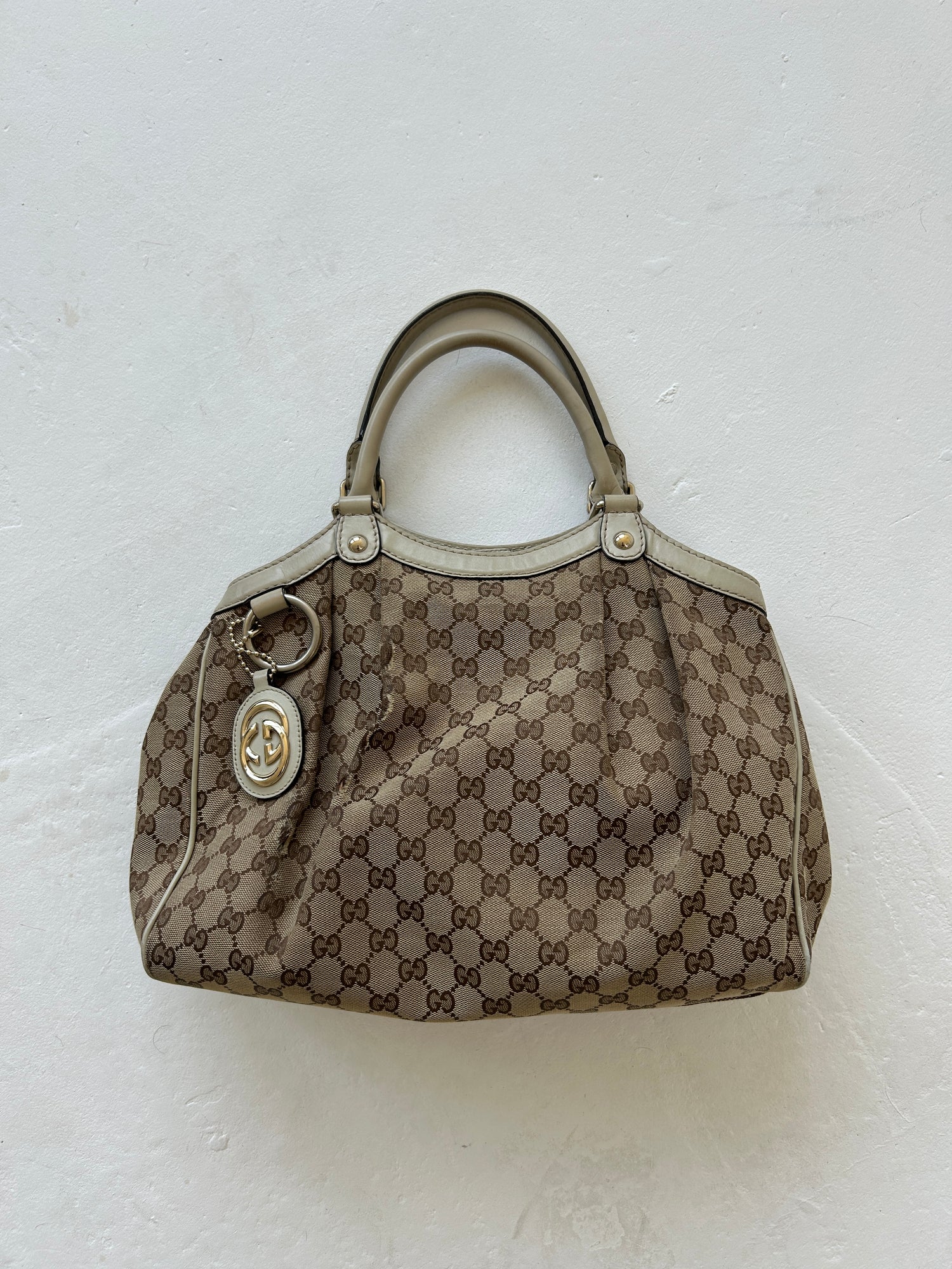 Vintage Gucci Monogram Sukey Handbag