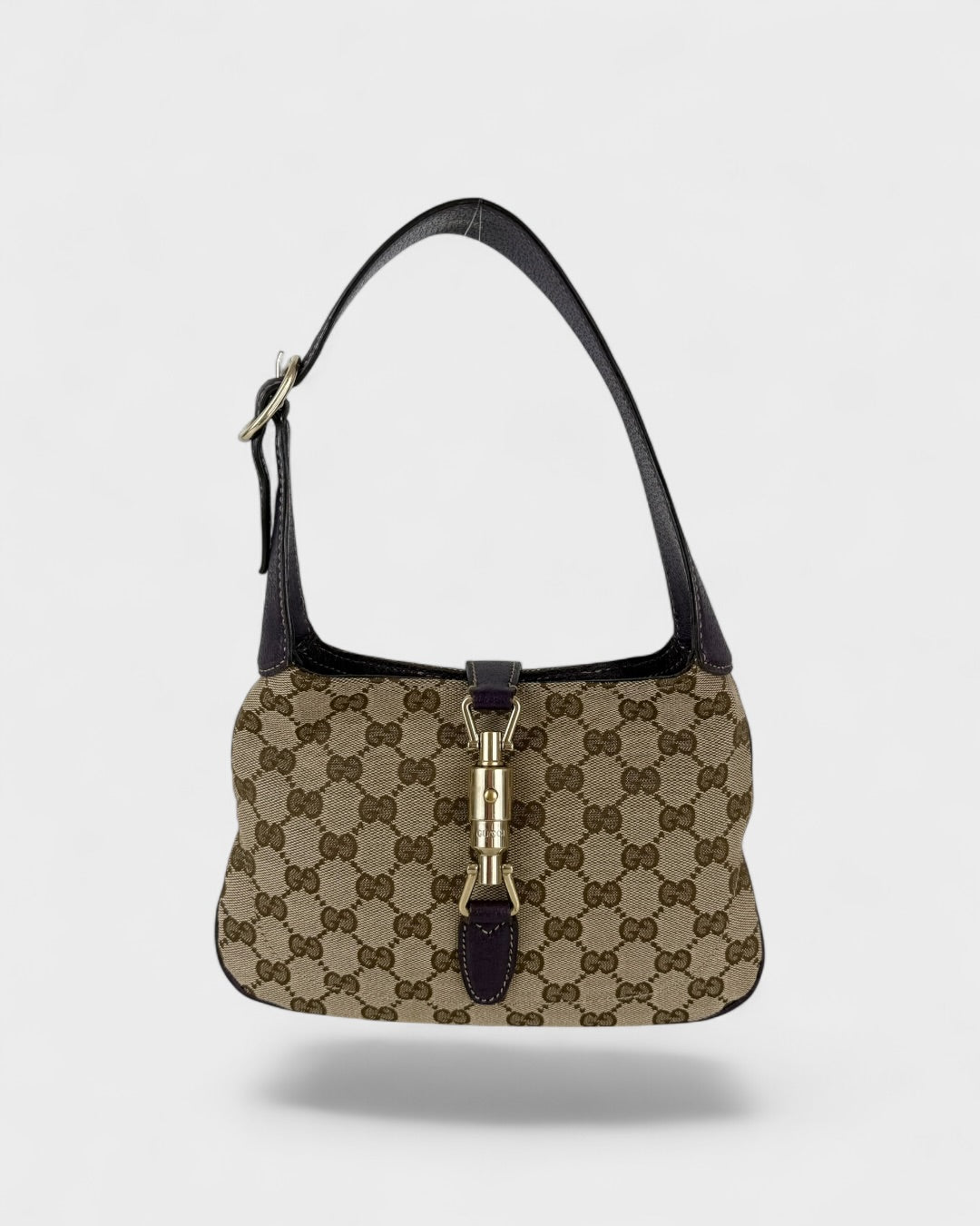 90s Gucci GG Monogram 1961 Mini Jackie Shoulder Bag