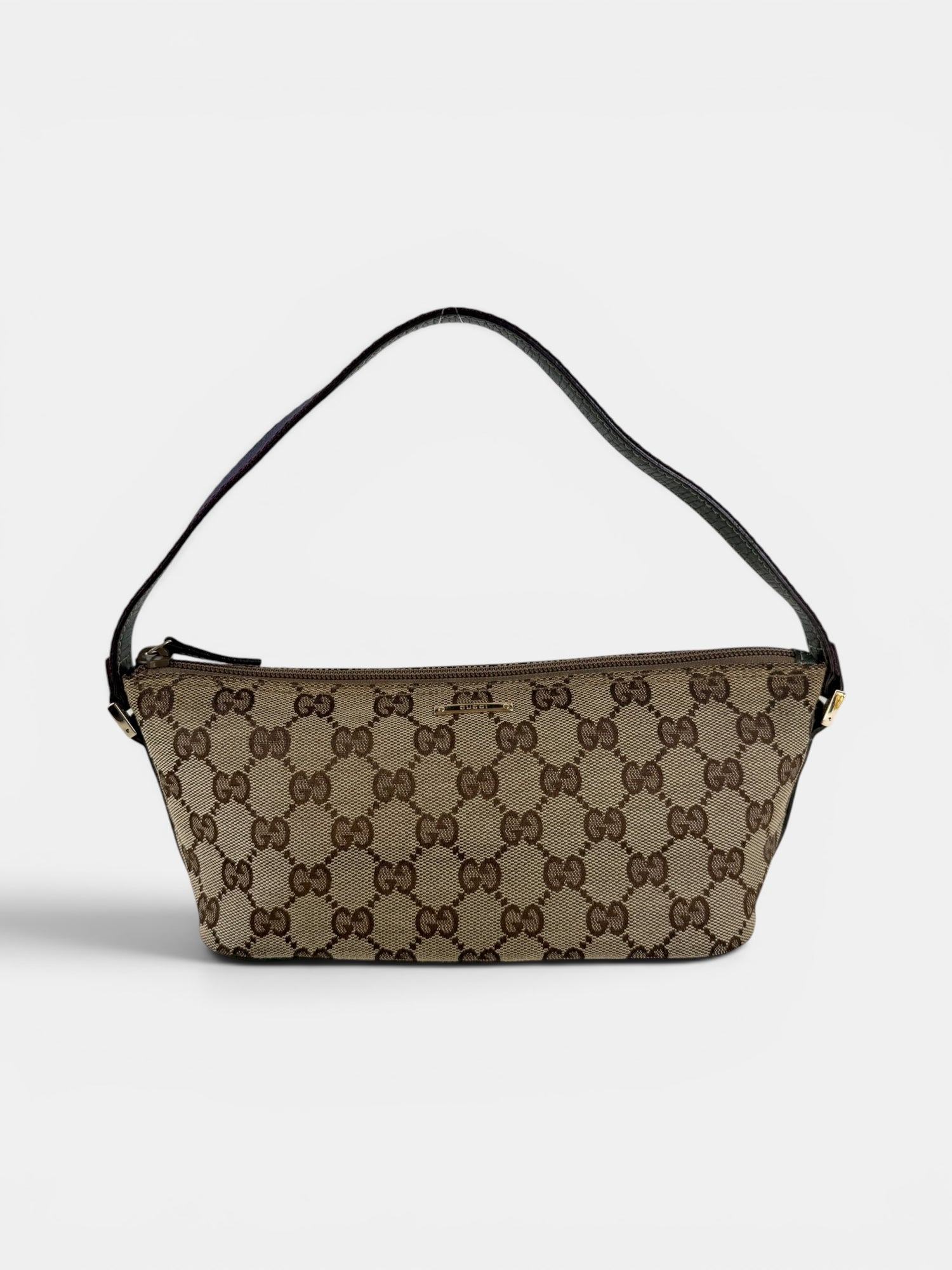 2000s Gucci GG Monogram Pochette Boat Bag