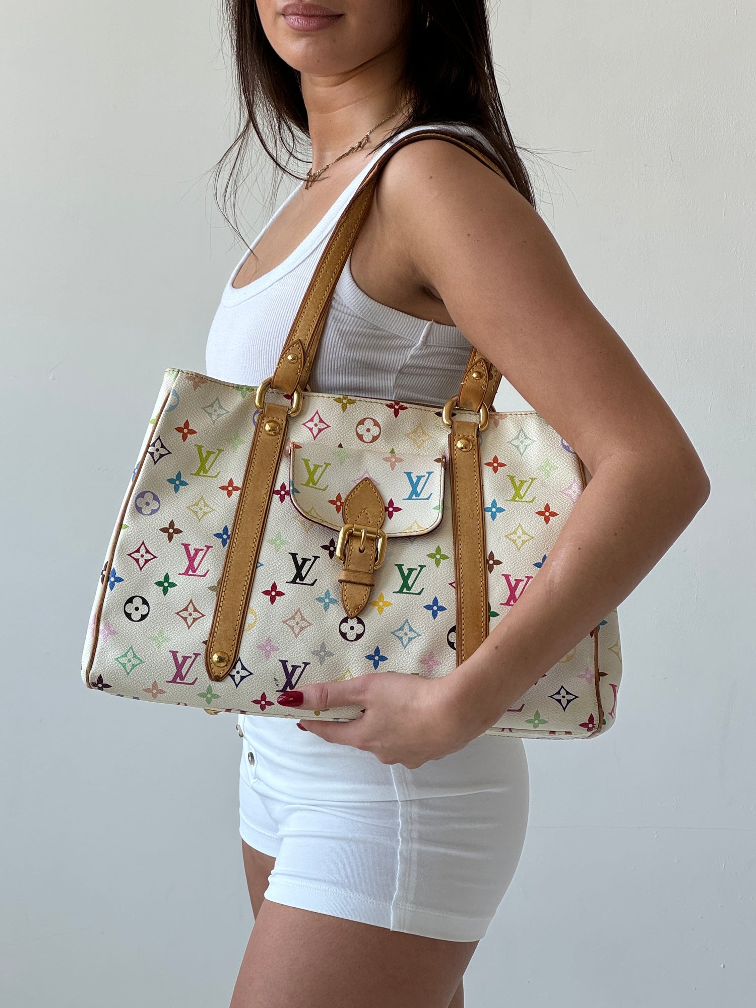 Louis Vuitton Takashi Murakami Aurelia MM Tote Bag (2006)