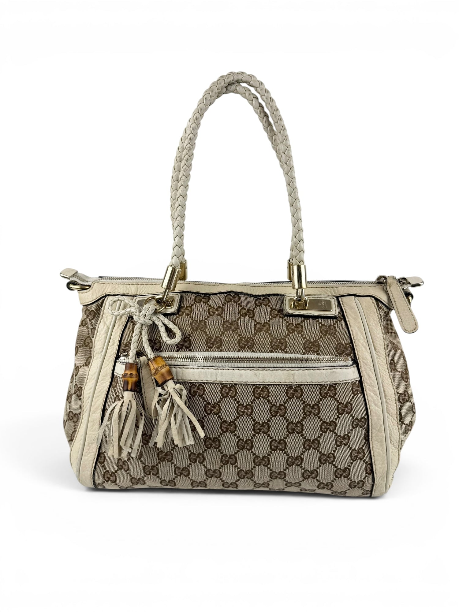 Vintage 90s Gucci GG Monogram Bella Handbag