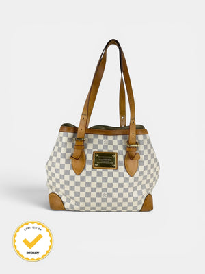 2007 Louis Vuitton Damier Azur Hampstead MM Handbag