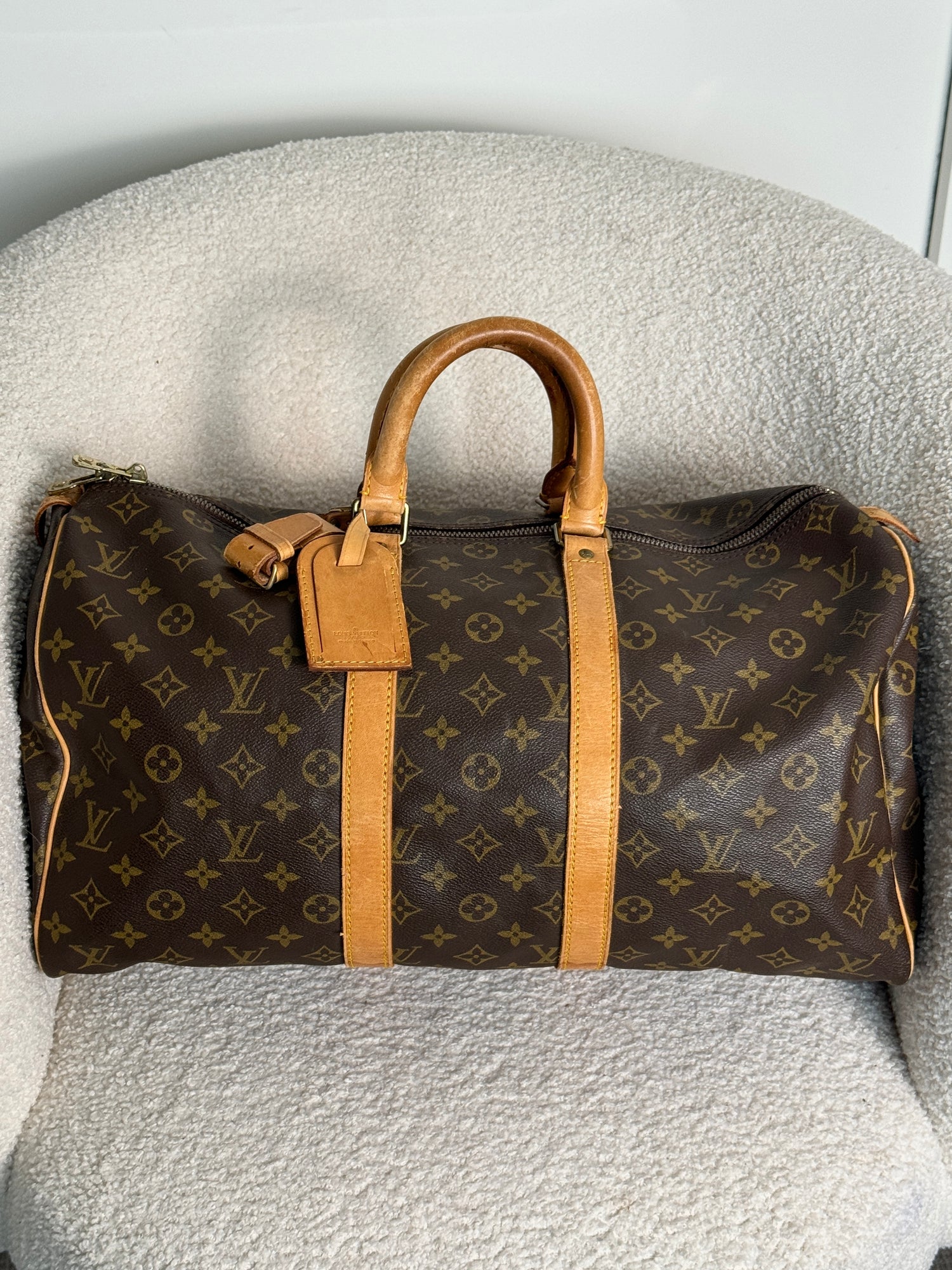 1985 Vintage Louis Vuitton Keepall 45 Duffle Bag
