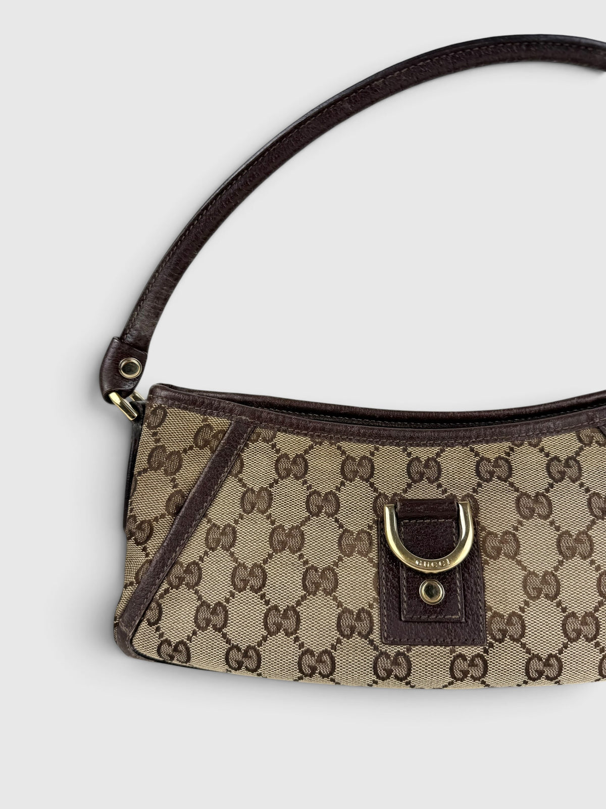 90s Gucci Monogram Mini D-Ring Shoulder Bag