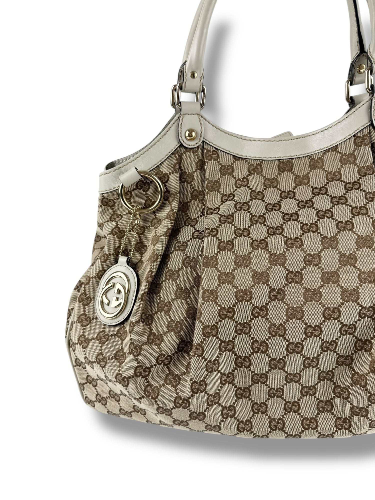 Vintage 90s Gucci Monogram XL Sukie Handbag