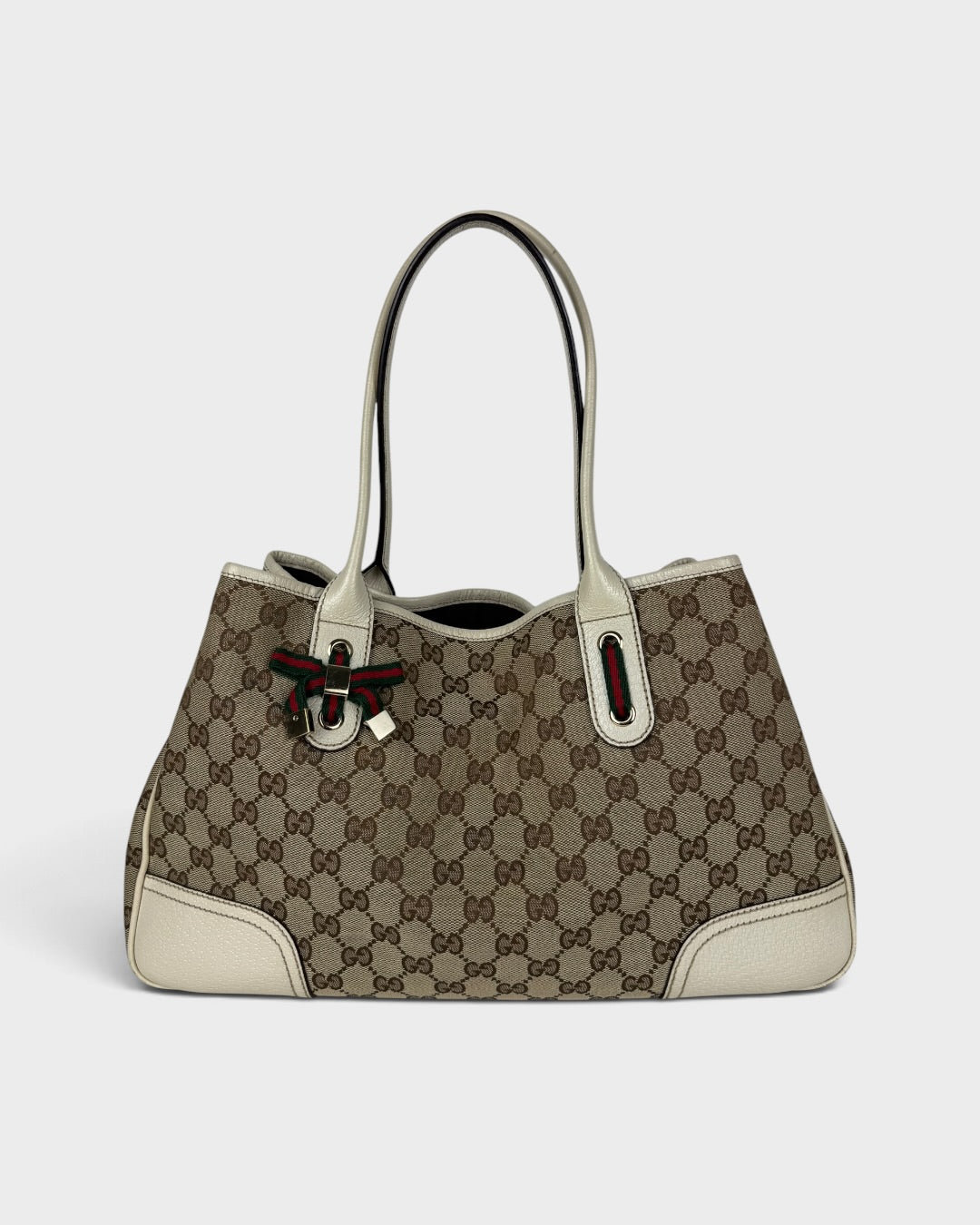 2000s Gucci GG Monogram Princy Tote Handbag