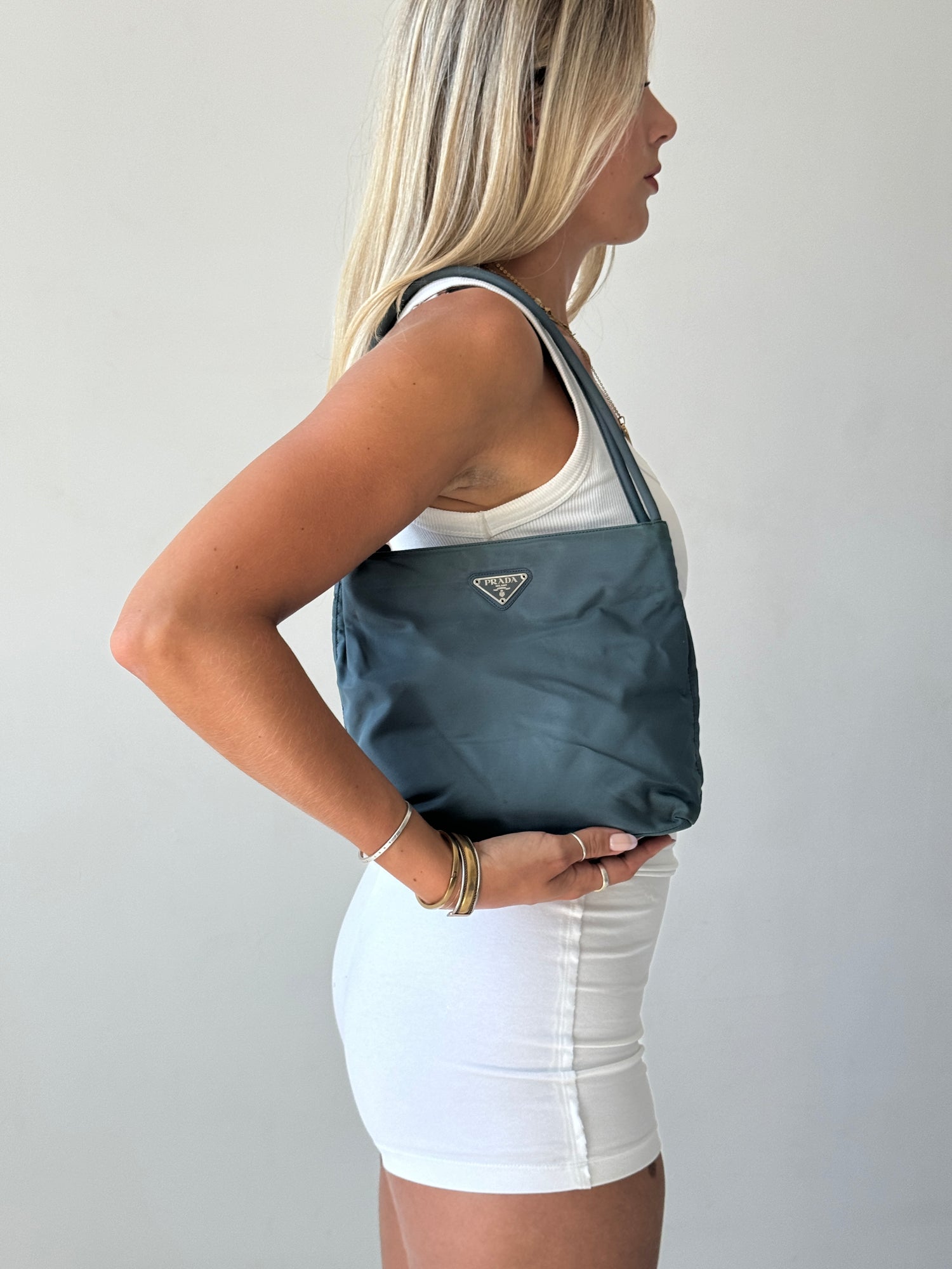 Vintage Prada Milano Nylon Tote Bag