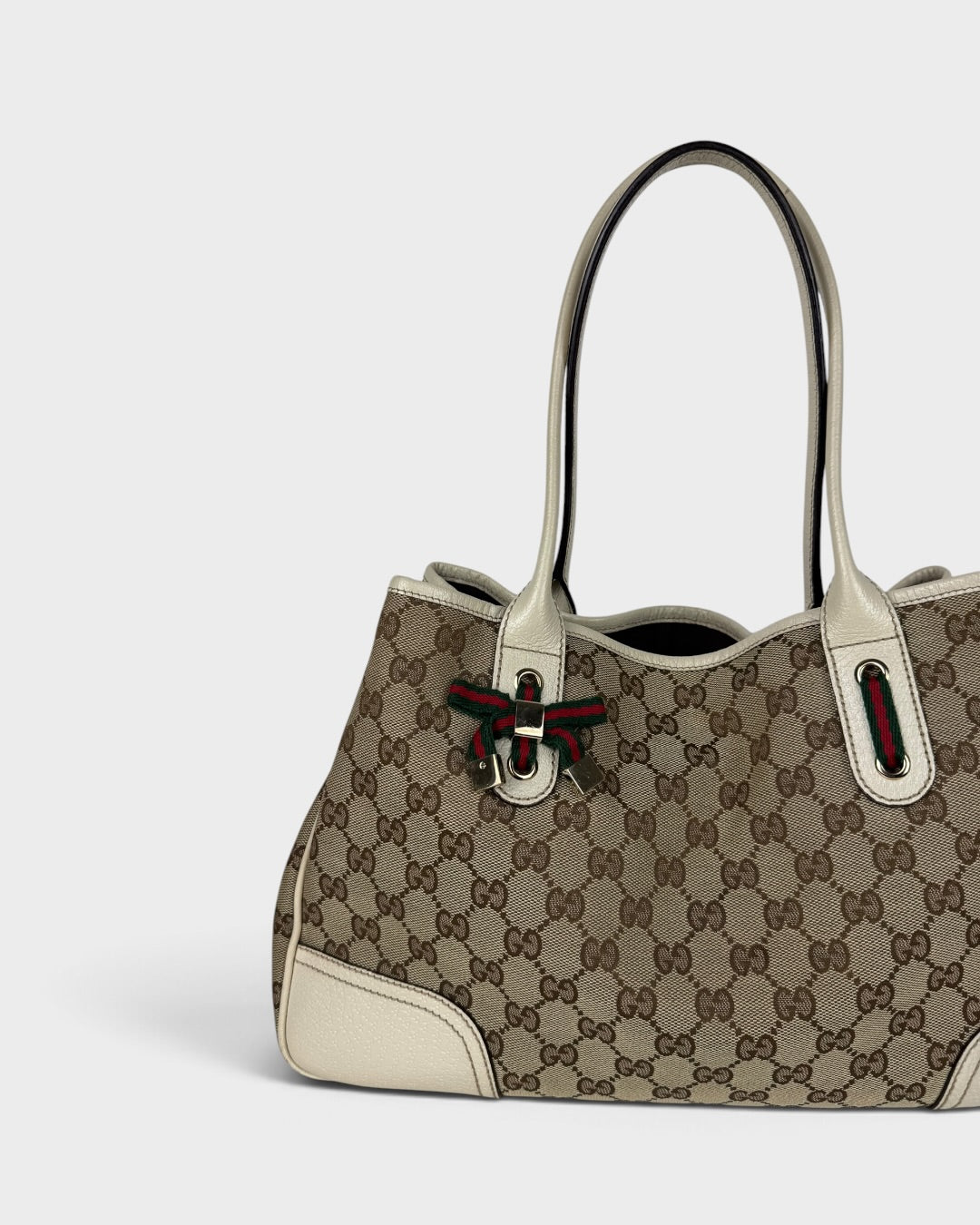 2000s Gucci GG Monogram Princy Tote Handbag