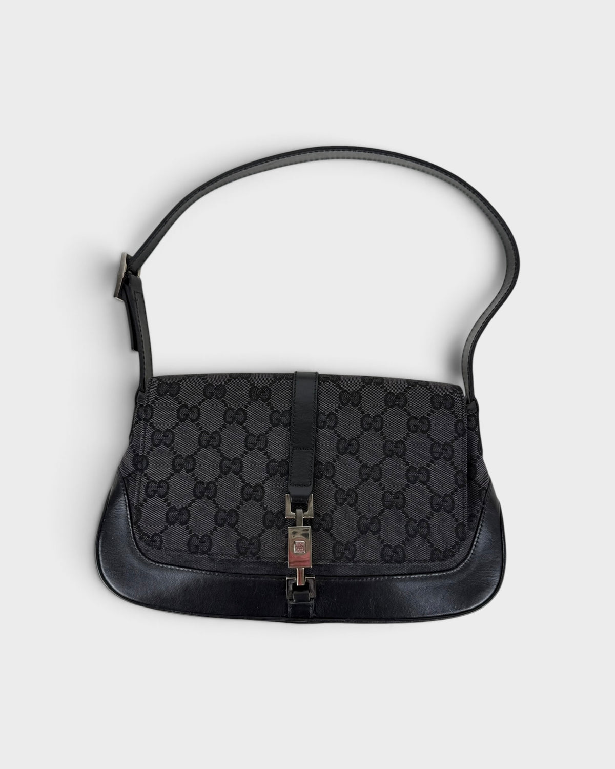2000s Gucci GG Canvas Jackie Shoulder Bag