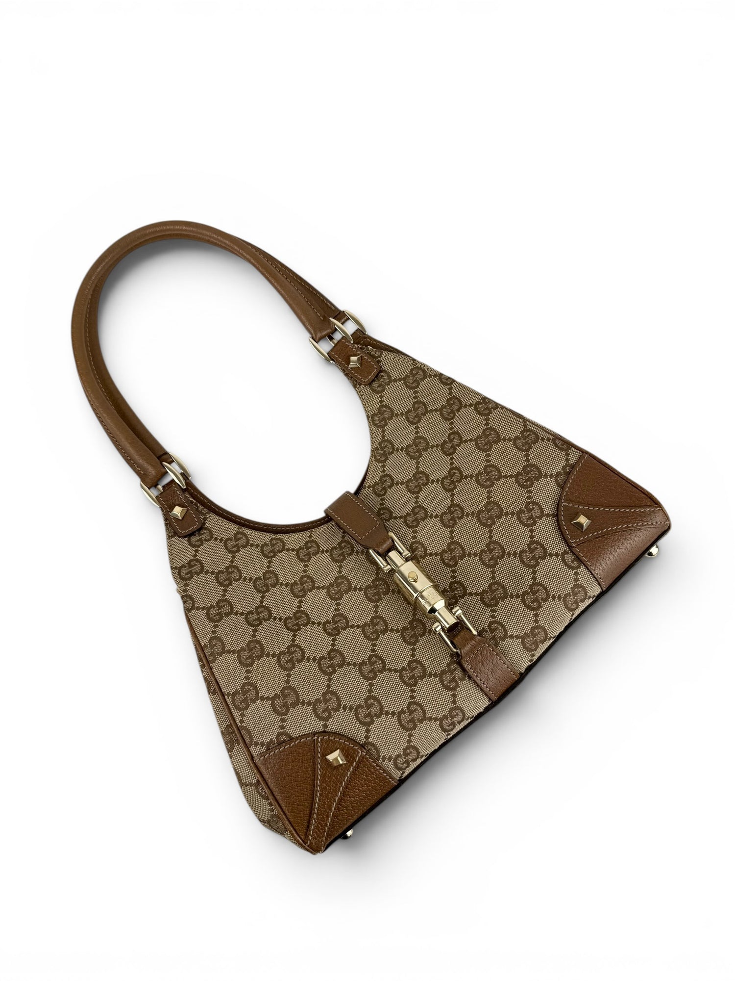 Vintage 90s Gucci Monogram GG Mini Jackie Handbag