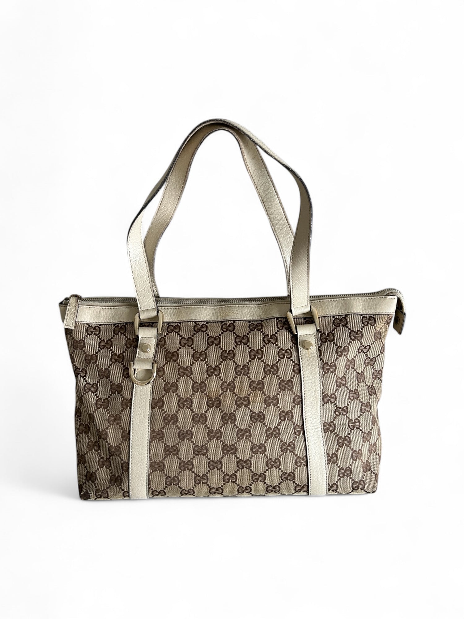 Vintage Gucci Monogram Abbey Shoulder Bag 90s