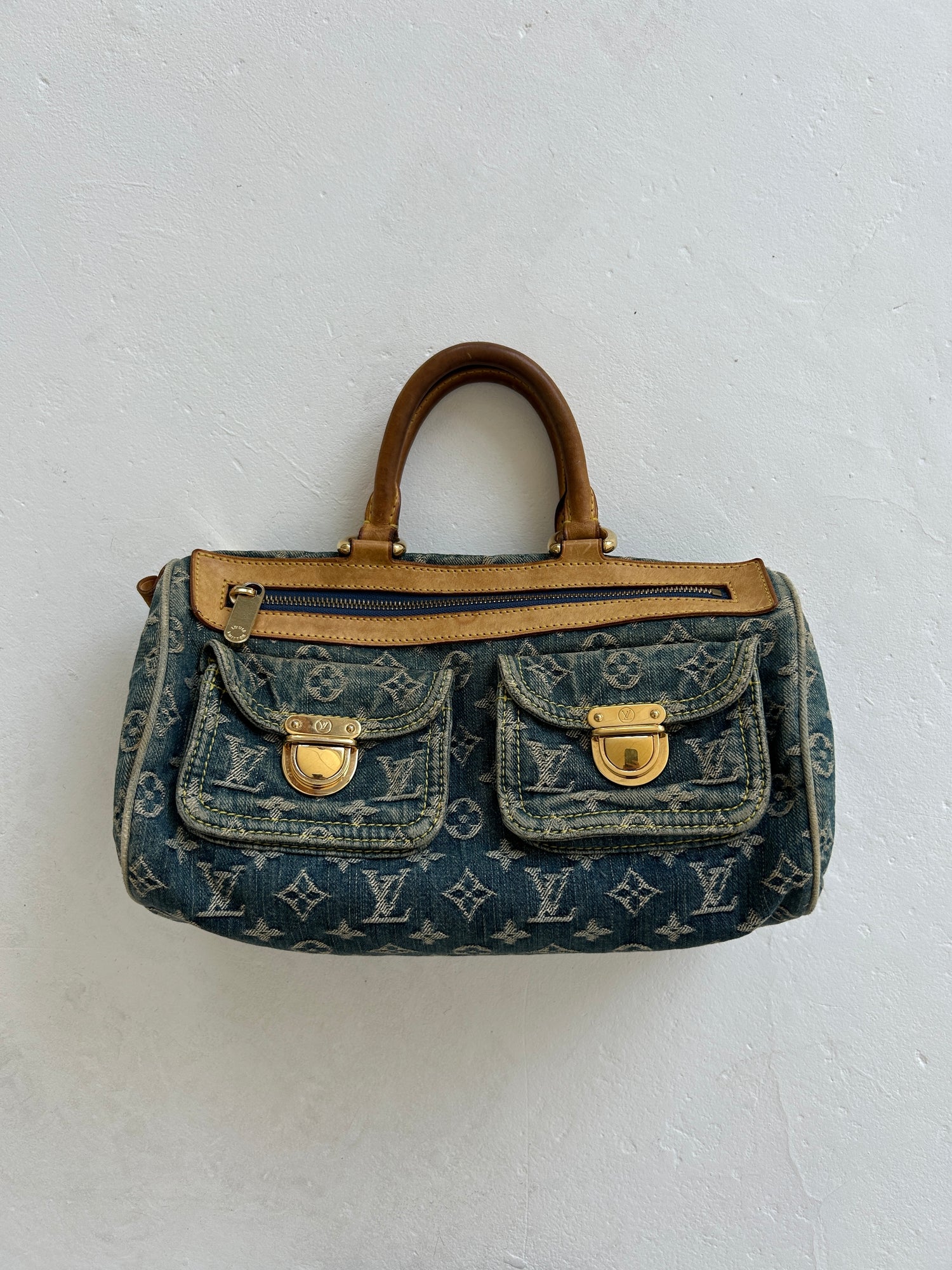 Vintage Louis Vuitton Denim Neo Speedy Handbag (2005)