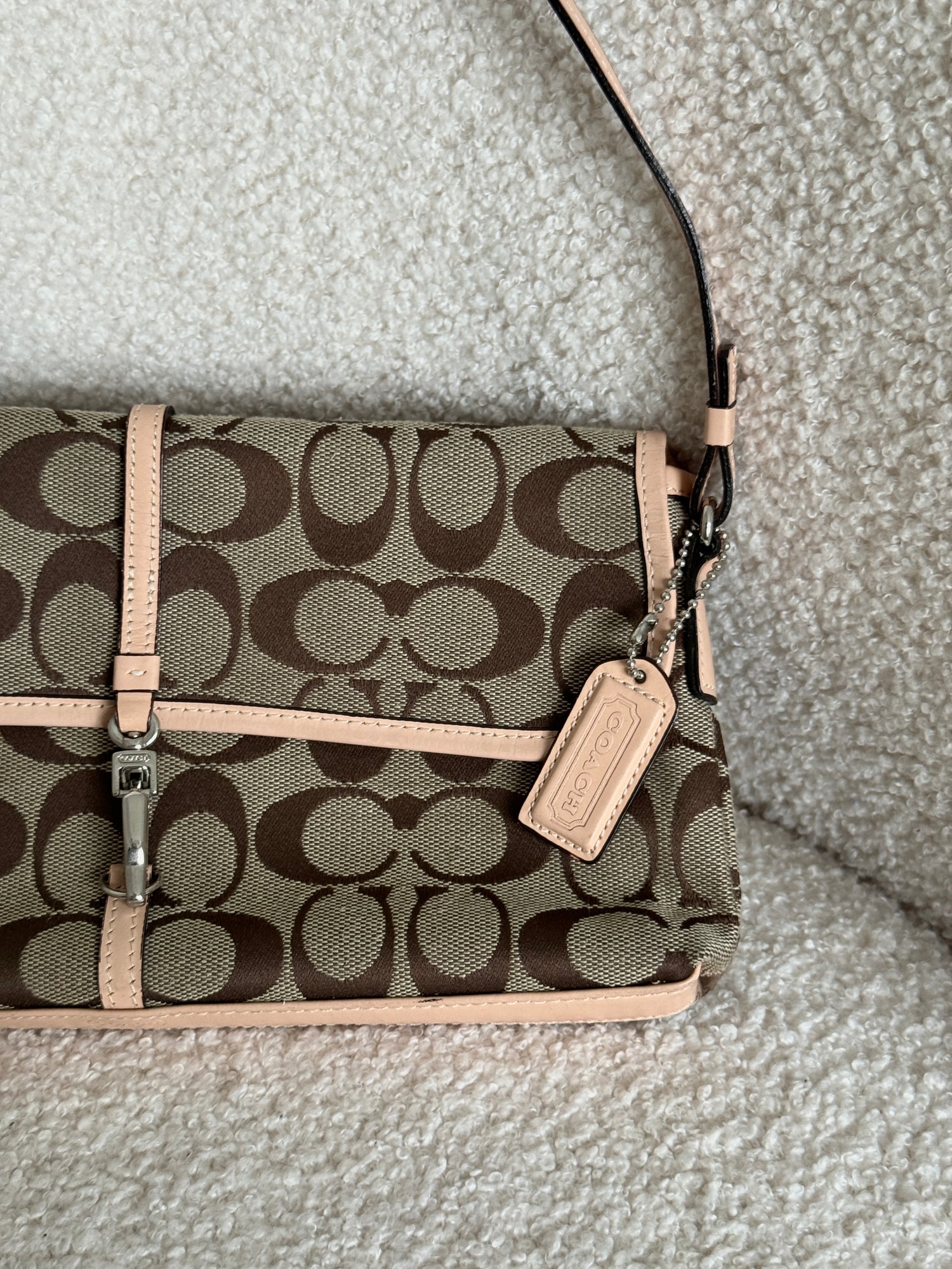 Y2K Vintage Coach Monogram Shoulder Bag