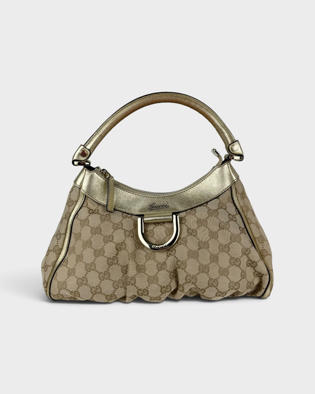 2000s Gucci Monogram Mini D-Ring Shoulder Bag