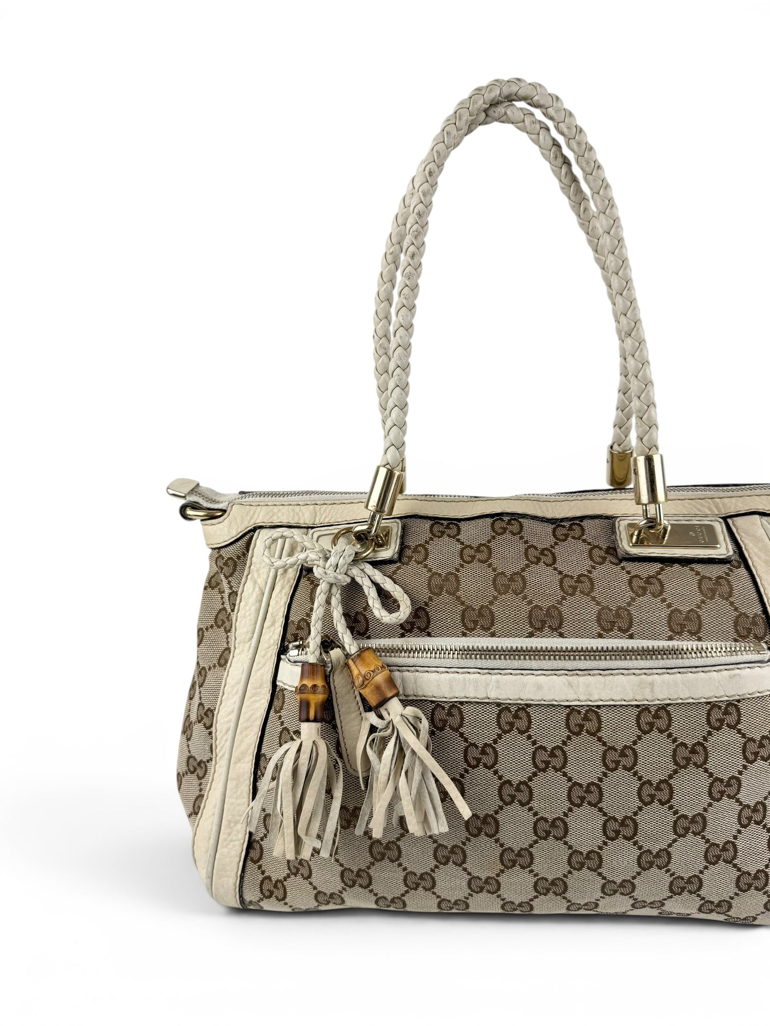 Vintage 90s Gucci GG Monogram Bella Handbag