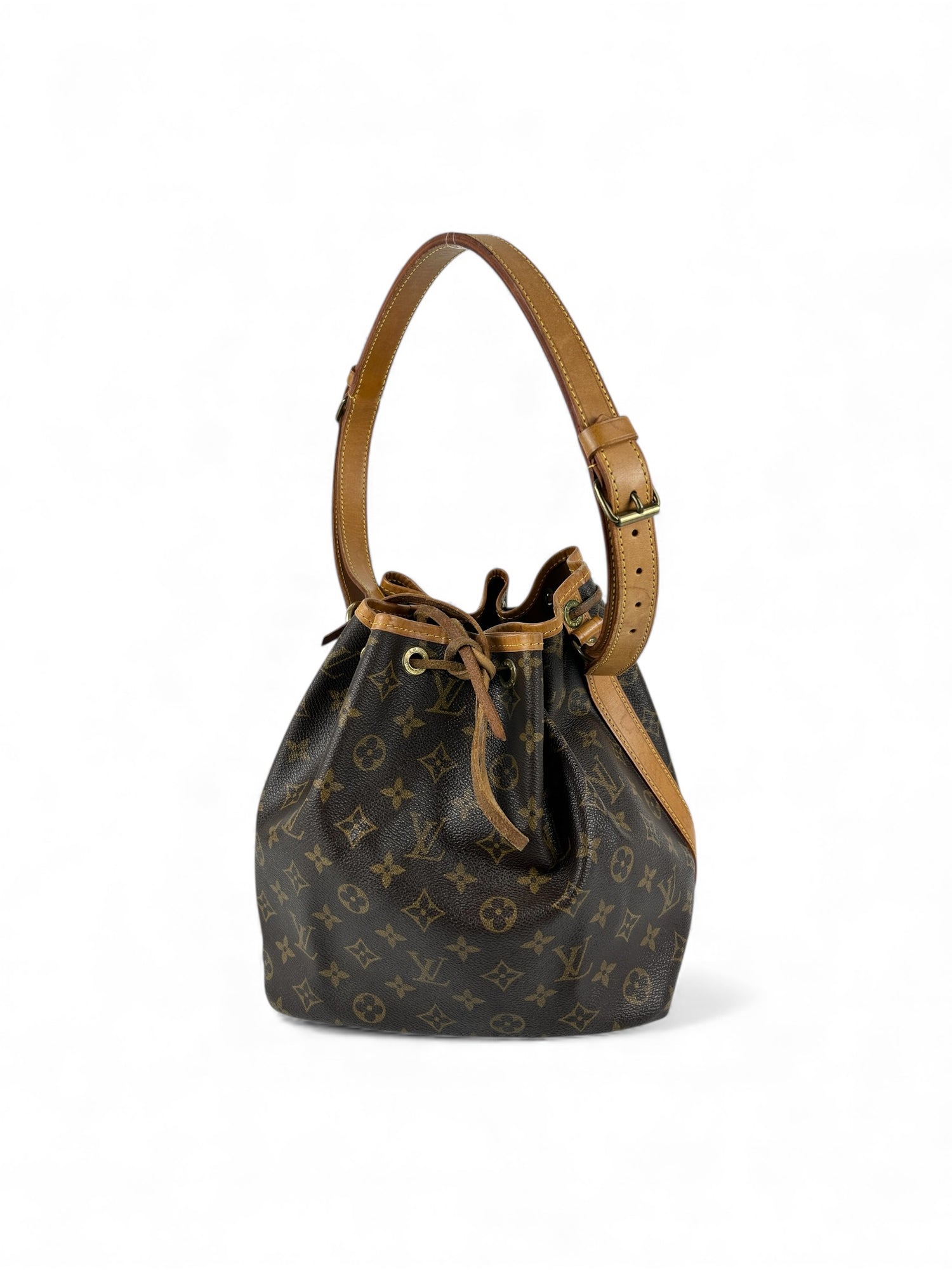 Vintage 1992 Louis Vuitton Petit Noe Drawstring Bucket Handbag