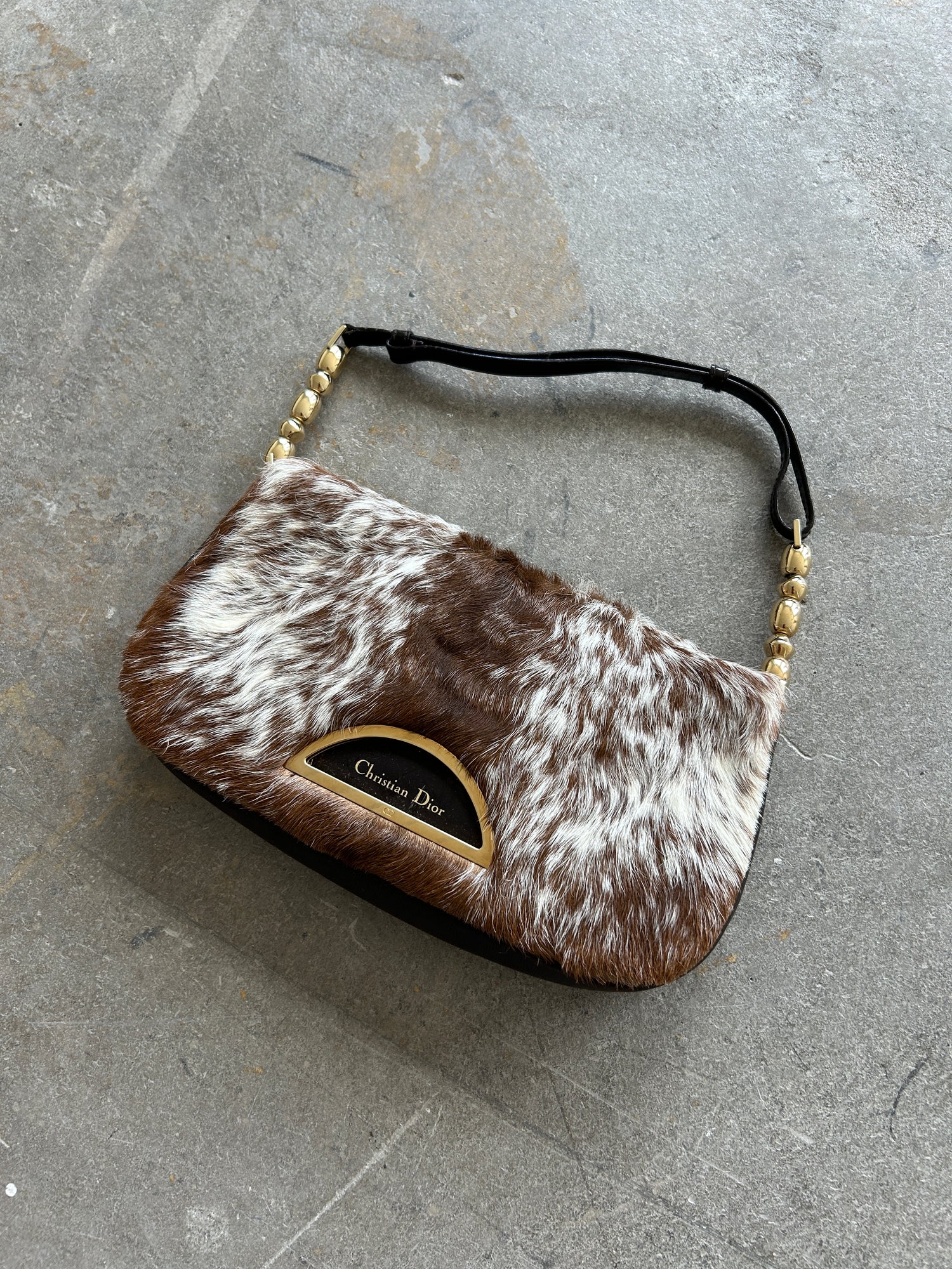 RARE Vintage Christian Dior Fur Malice Shoulder Bag (2000)