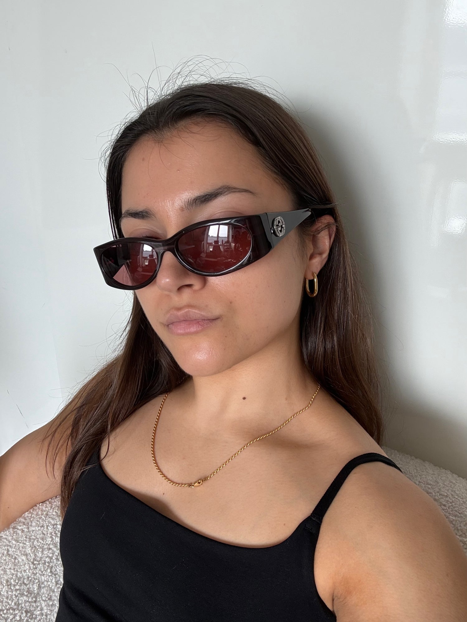 Vintage Gucci Diamanté Cat Eye Sunglasses