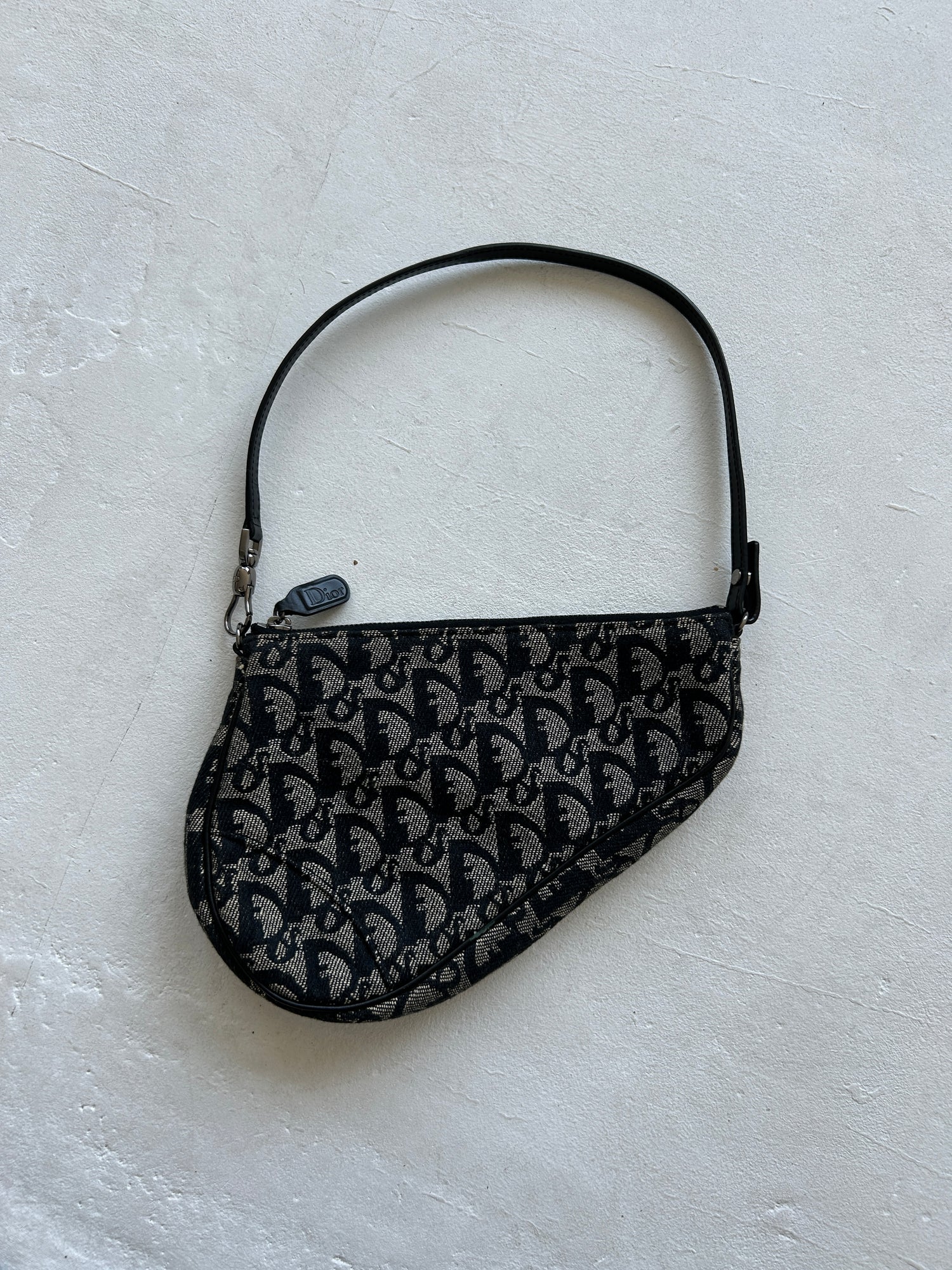 Vintage Christian Dior Monogram Saddle Shoulder Bag (2002)