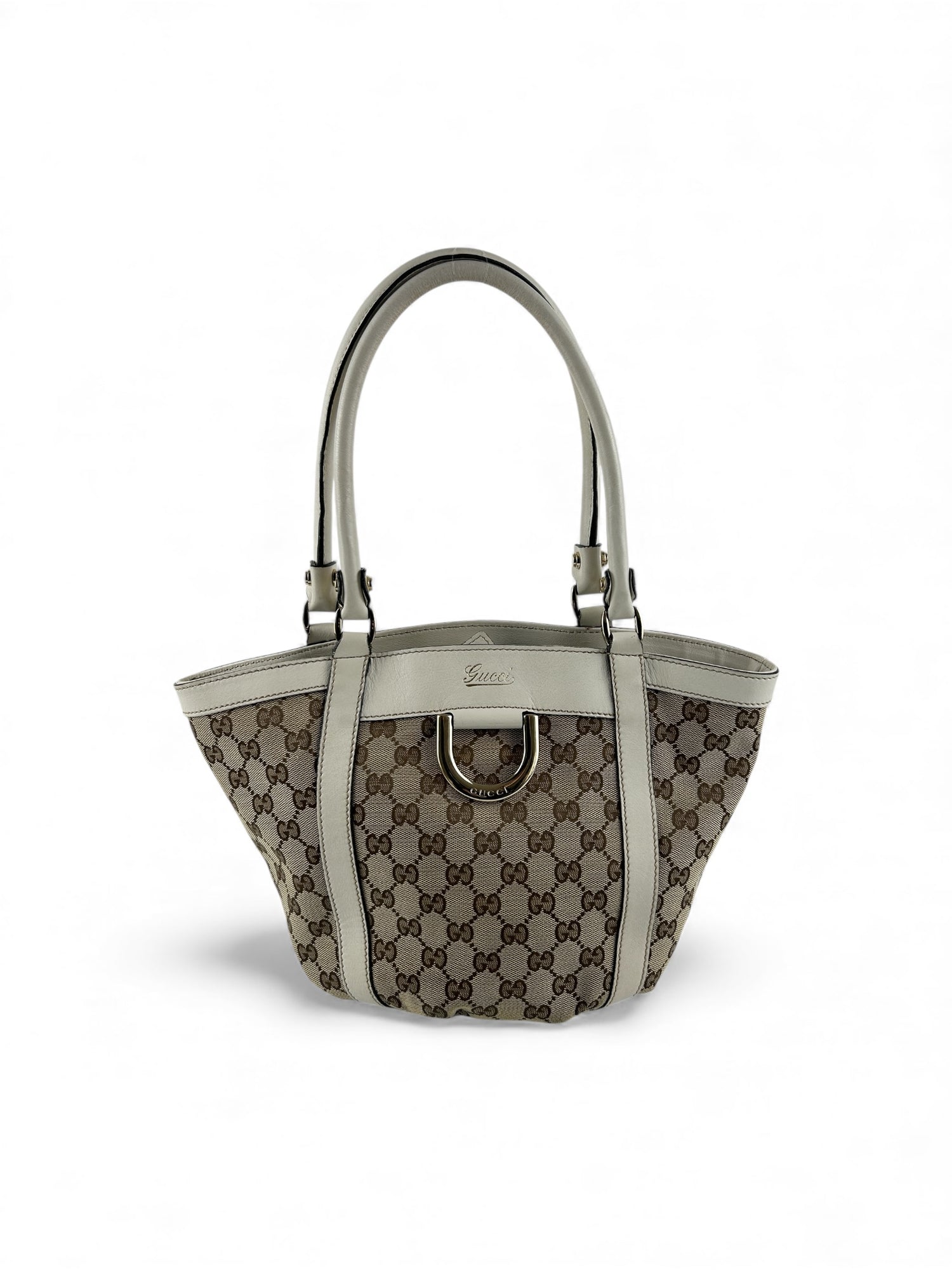 Vintage 90s Gucci Monogram GG Mini Bucket Handbag