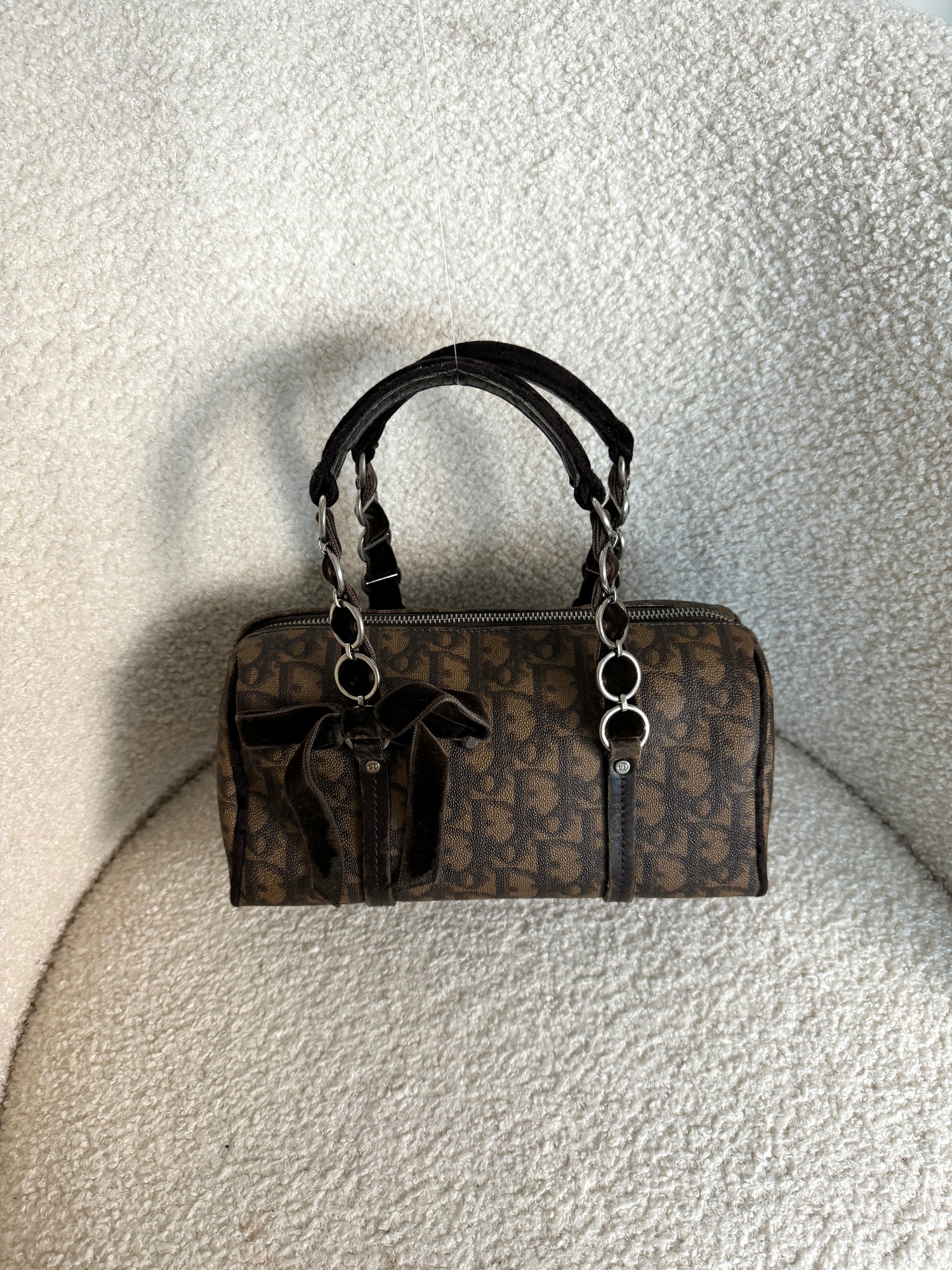 Vintage 2005 Christian Dior Oblique Romantique Handbag