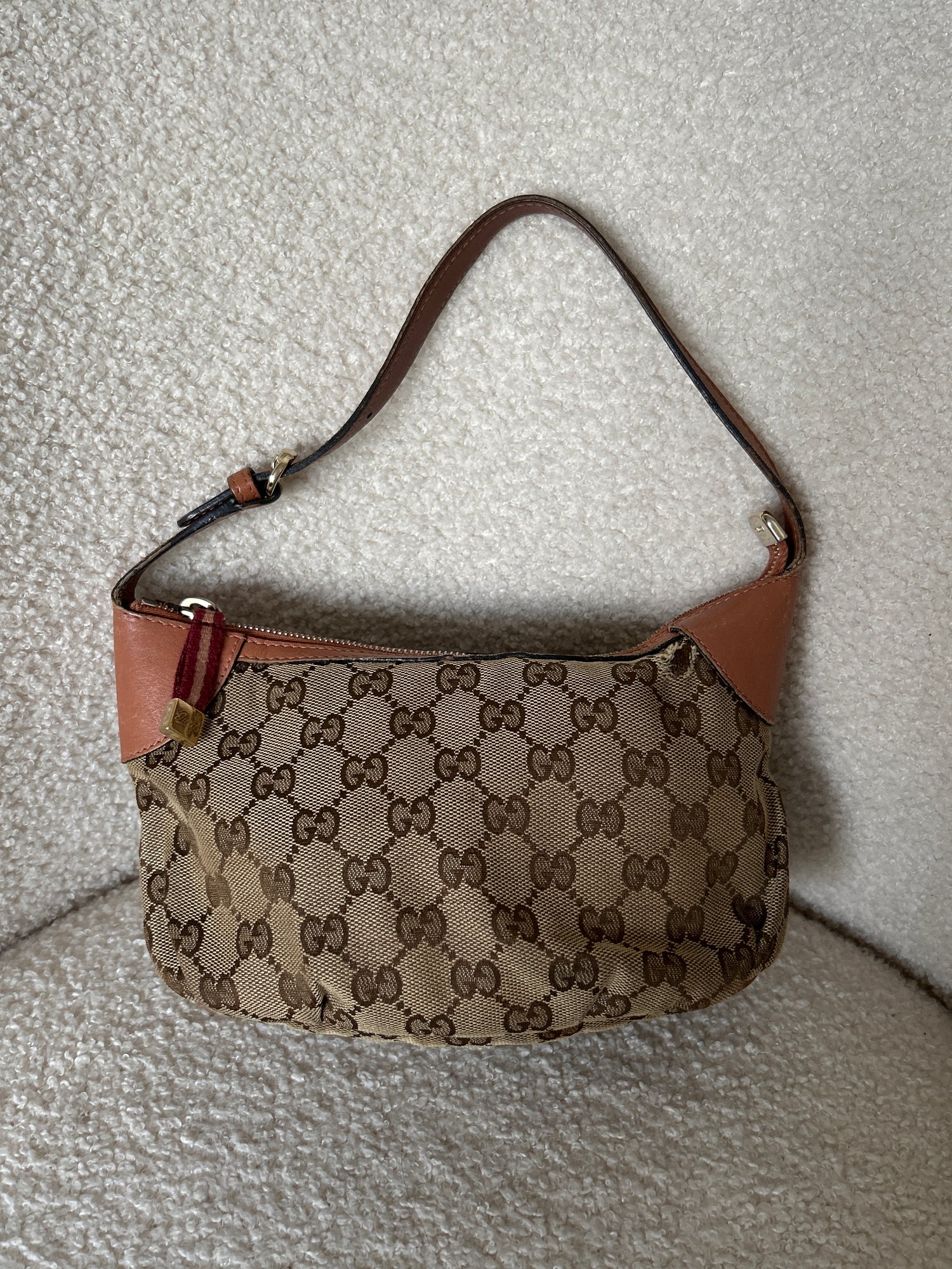 Vintage 90s Gucci Monogram Mini Shoulder Bag