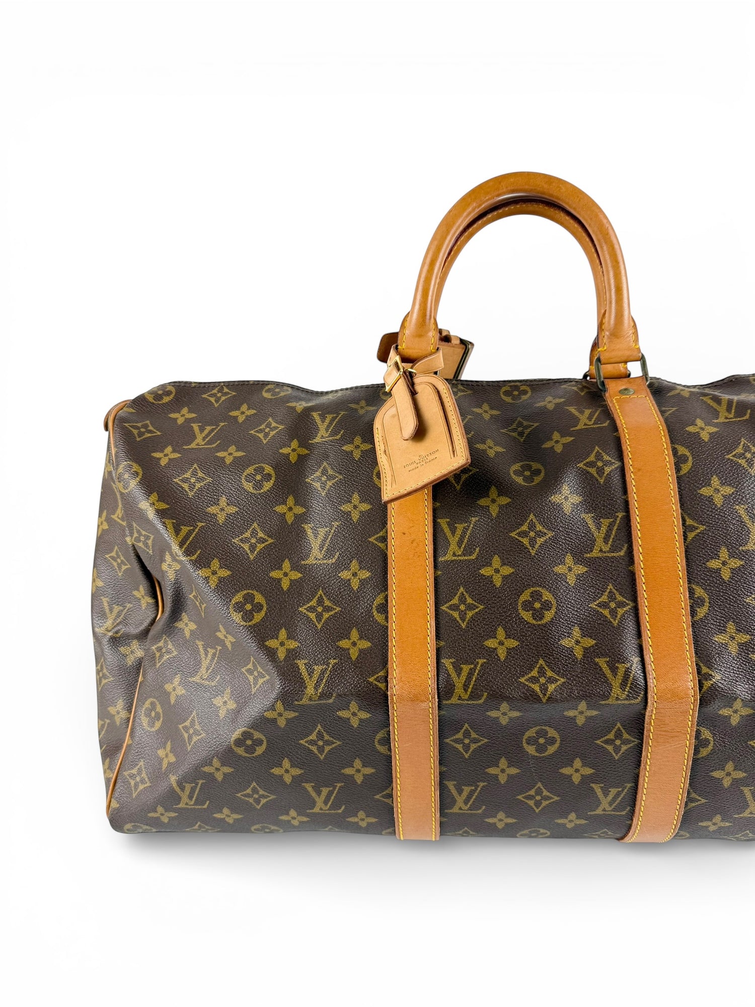 Vintage 1980s Louis Vuitton Keepall 50 Duffle Bag