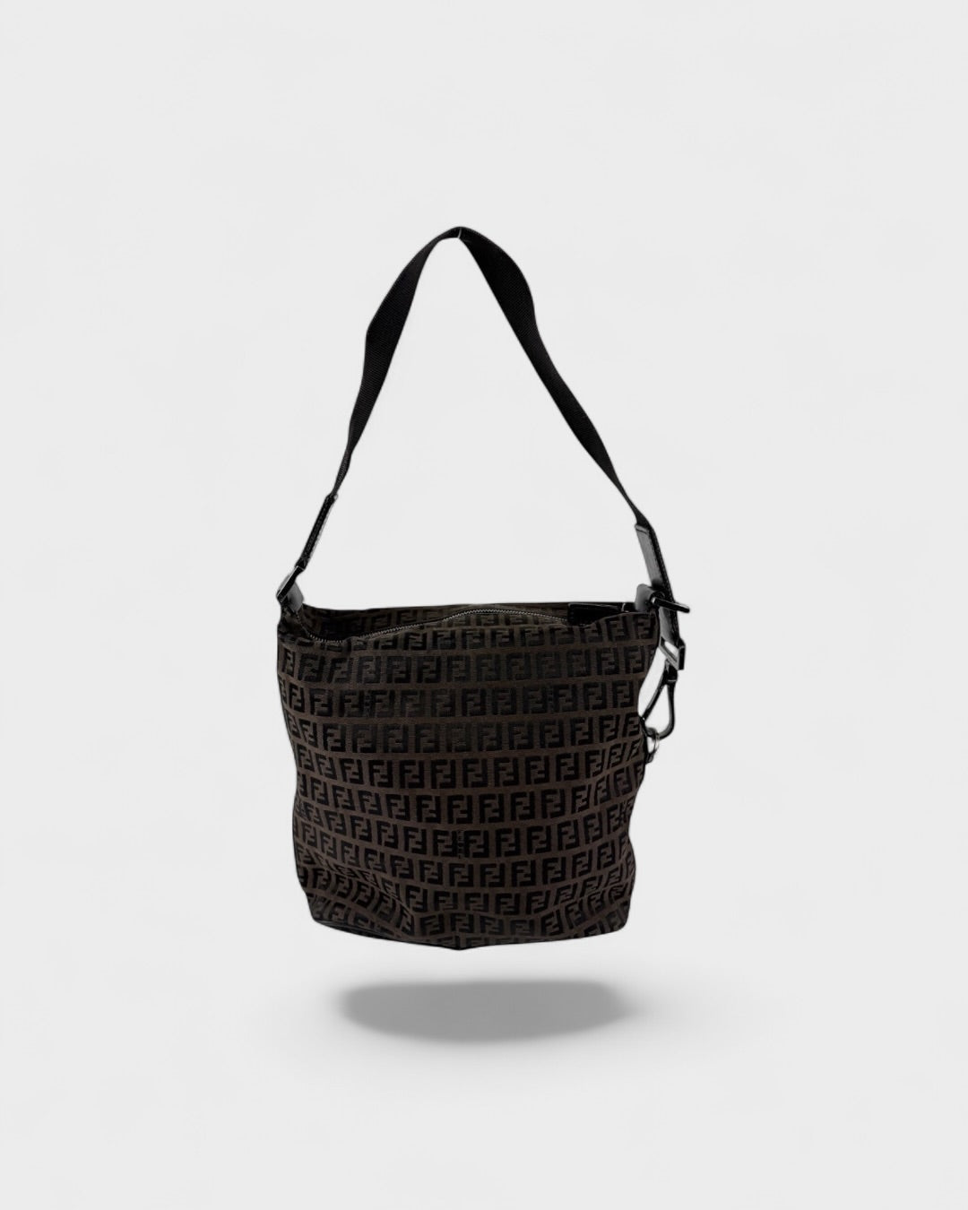 90s Fendi Zucca Satchel Shoulder Bag