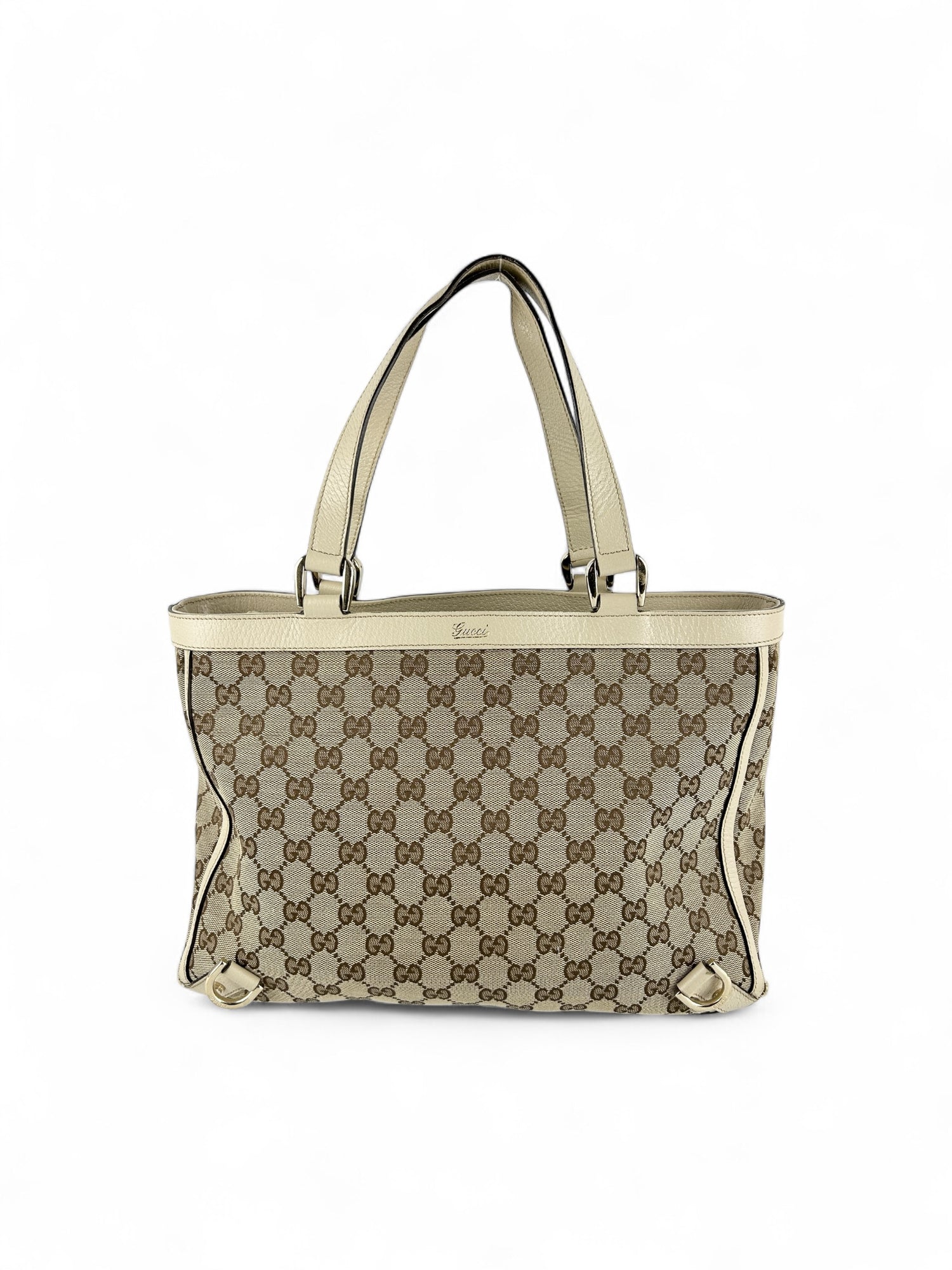 Vintage Gucci Monogram Large Tote Bag 90s