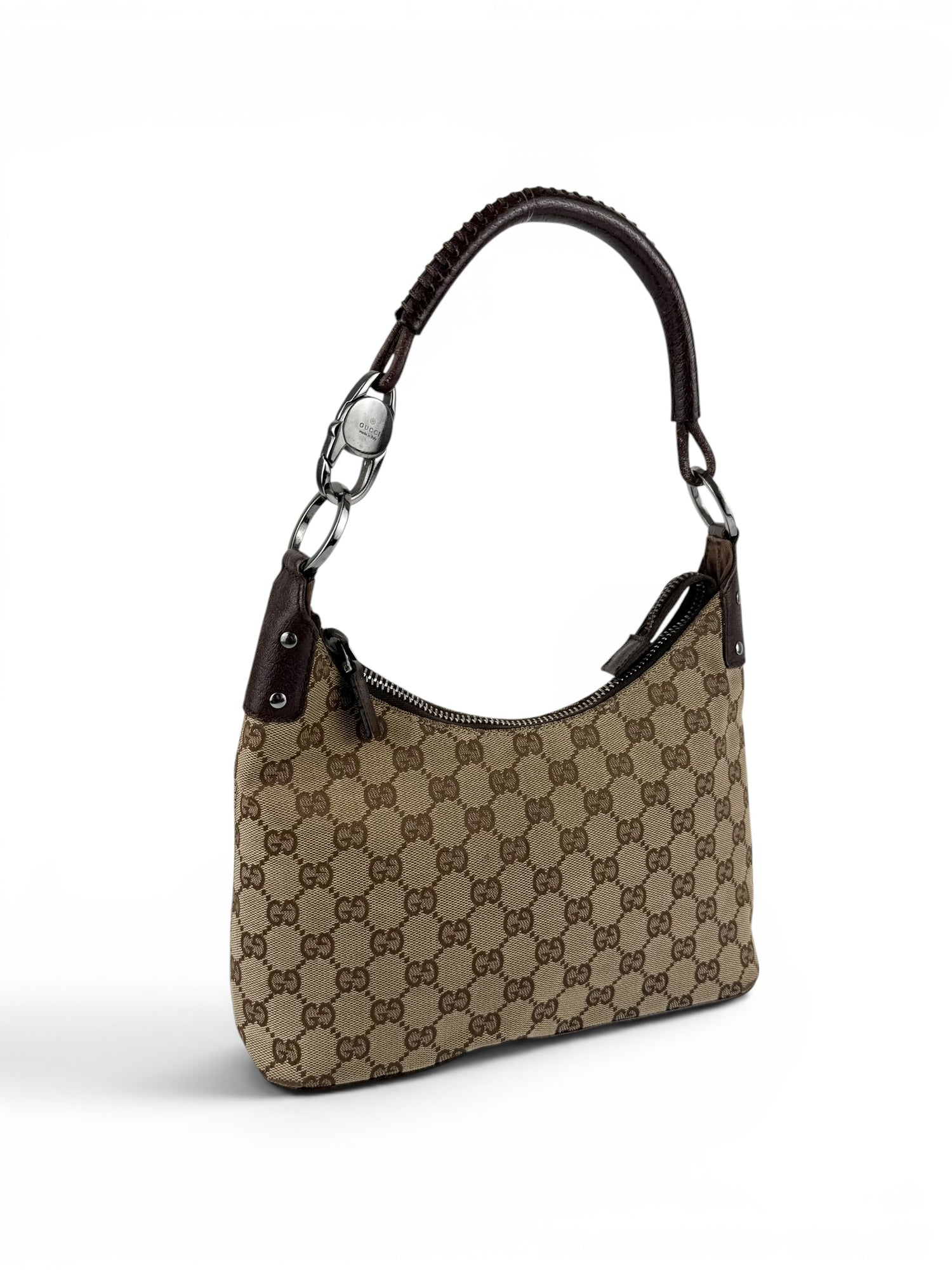 Vintage 90s Gucci GG Monogram Shoulder Bag