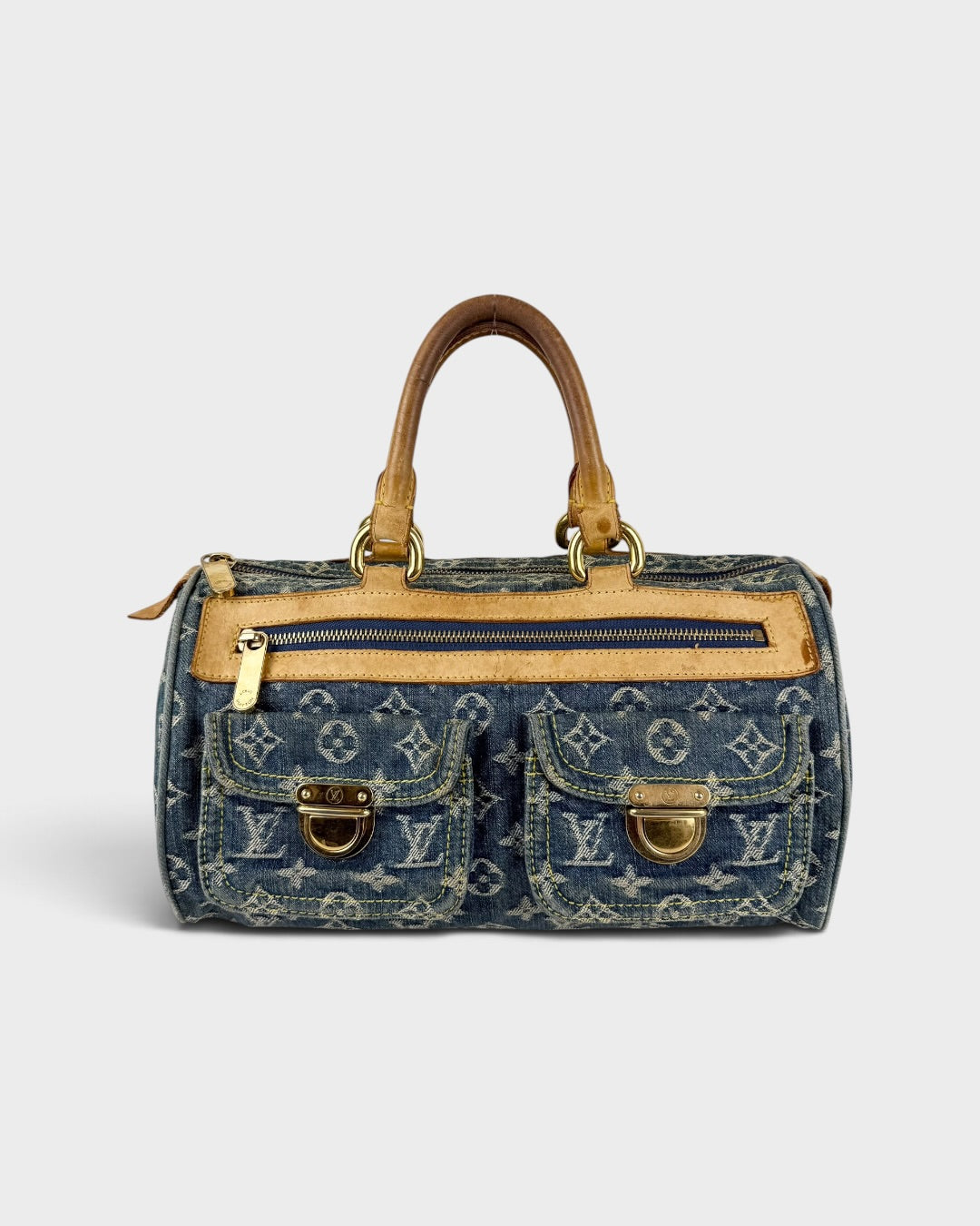 2005 Louis Vuitton Denim Neo Speedy Handbag