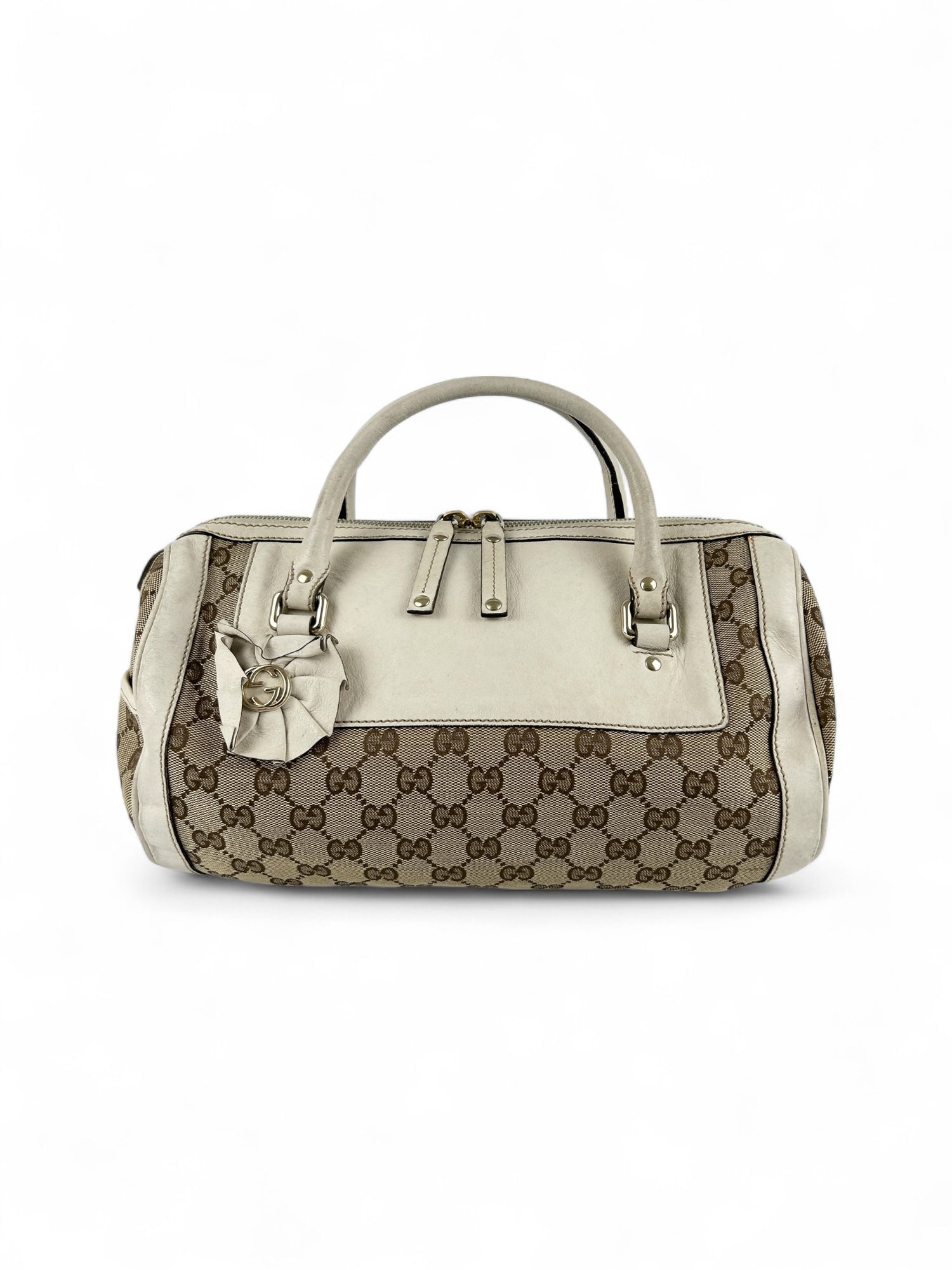 Vintage Gucci Monogram Boston Handbag 2000s