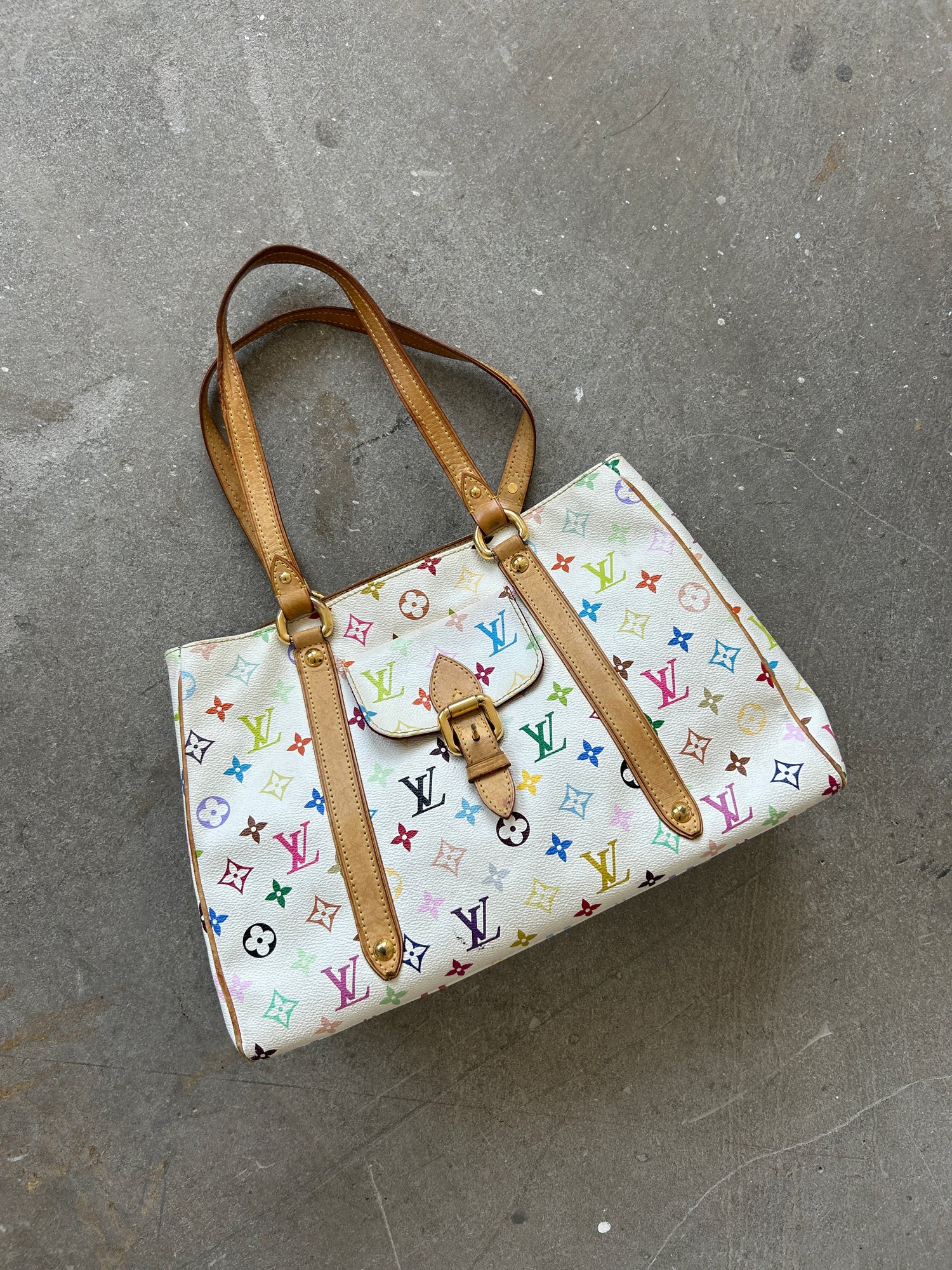 Louis Vuitton Takashi Murakami Aurelia MM Tote Bag (2006)