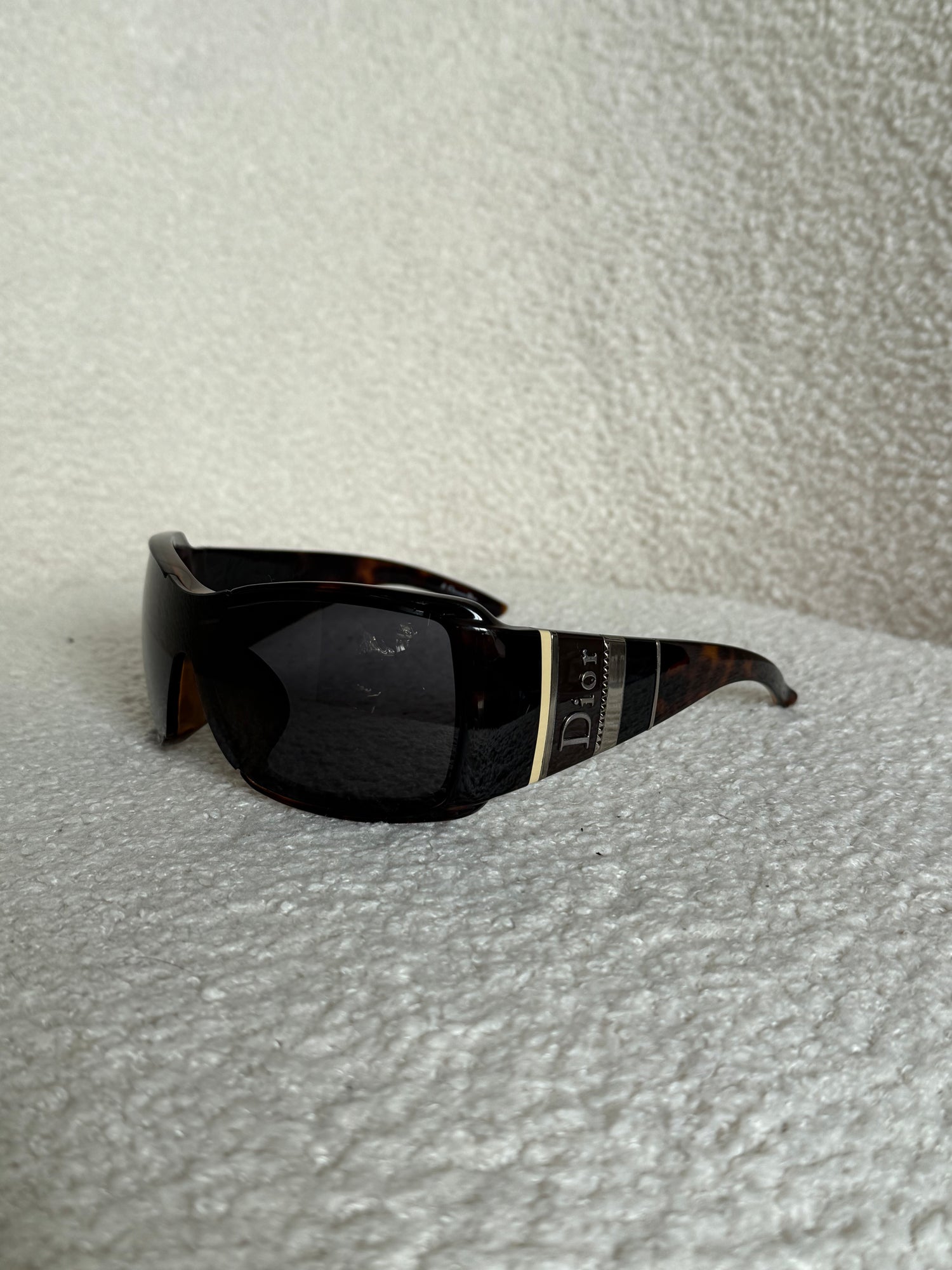 Vintage 2000s Christian Dior Oversized Shield Sunglasses