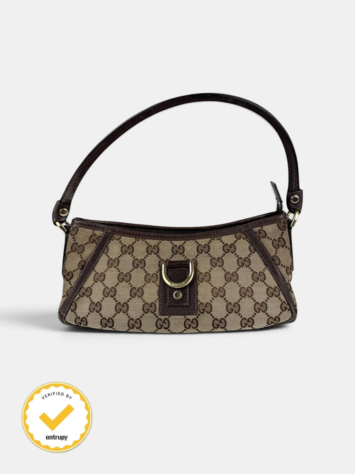 90s Gucci Monogram Mini D-Ring Shoulder Bag