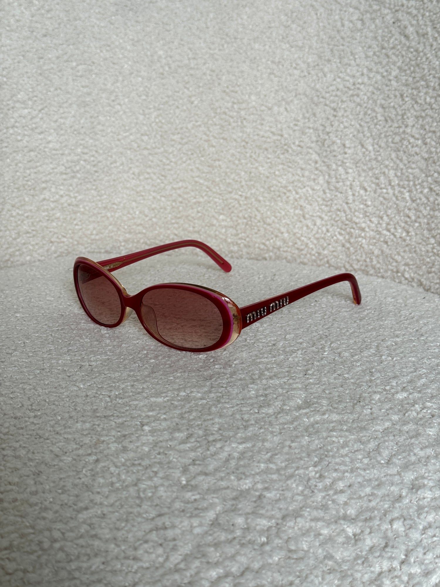 Vintage Miu Miu Red Diamanté Sunglasses