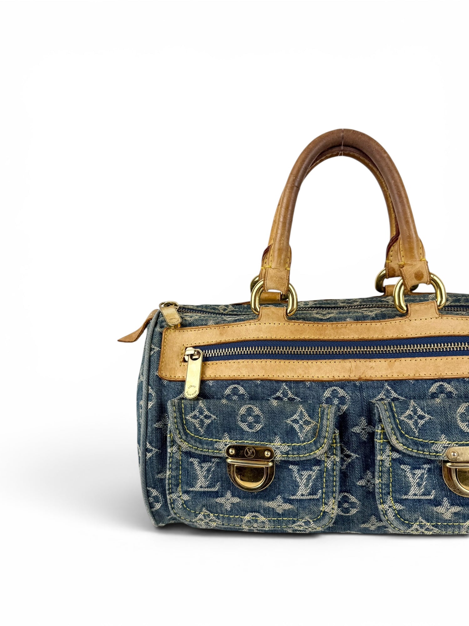 2005 Louis Vuitton Denim Neo Speedy Handbag