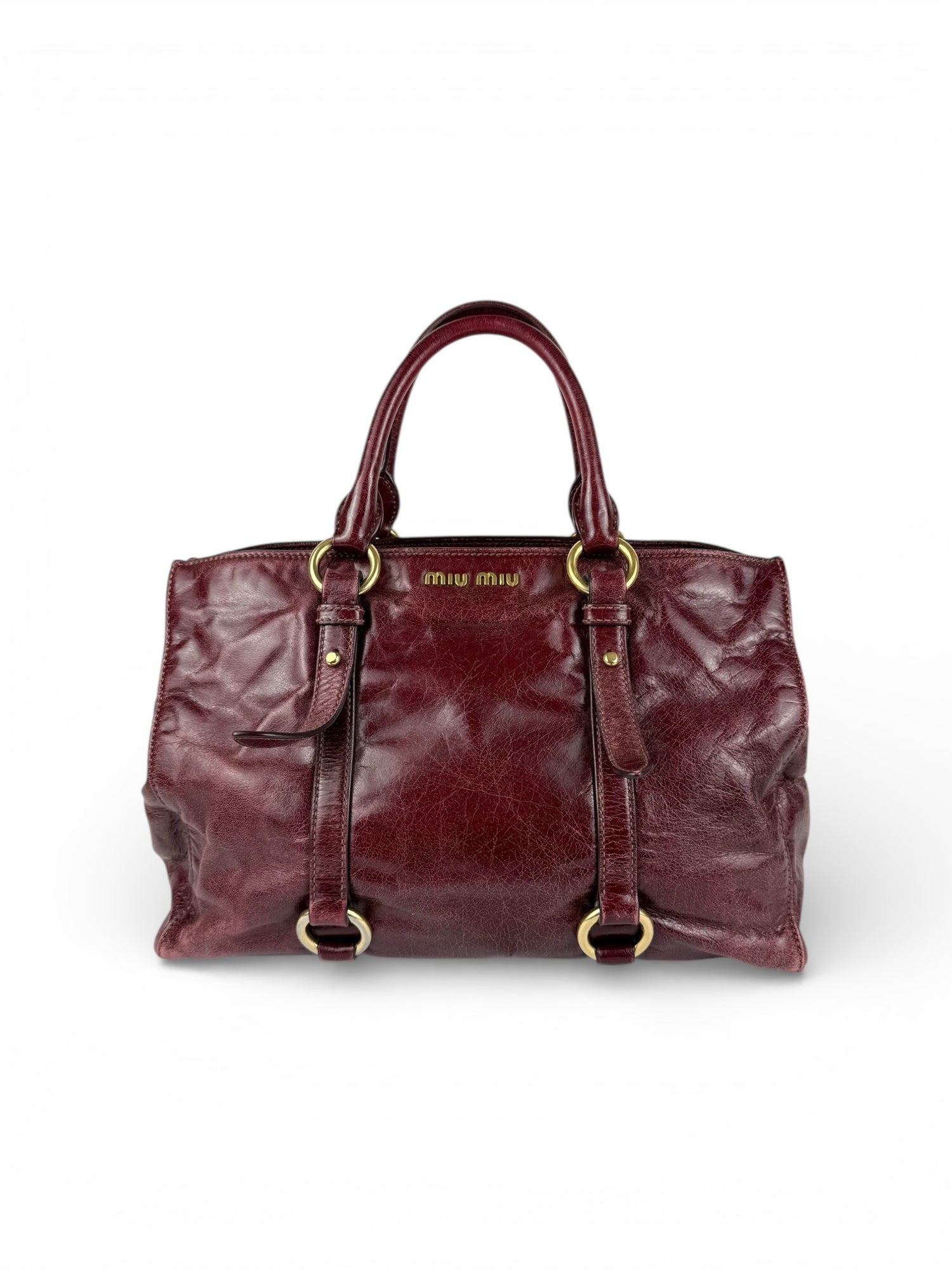 2013 Miu Miu Vitello Shine Handbag