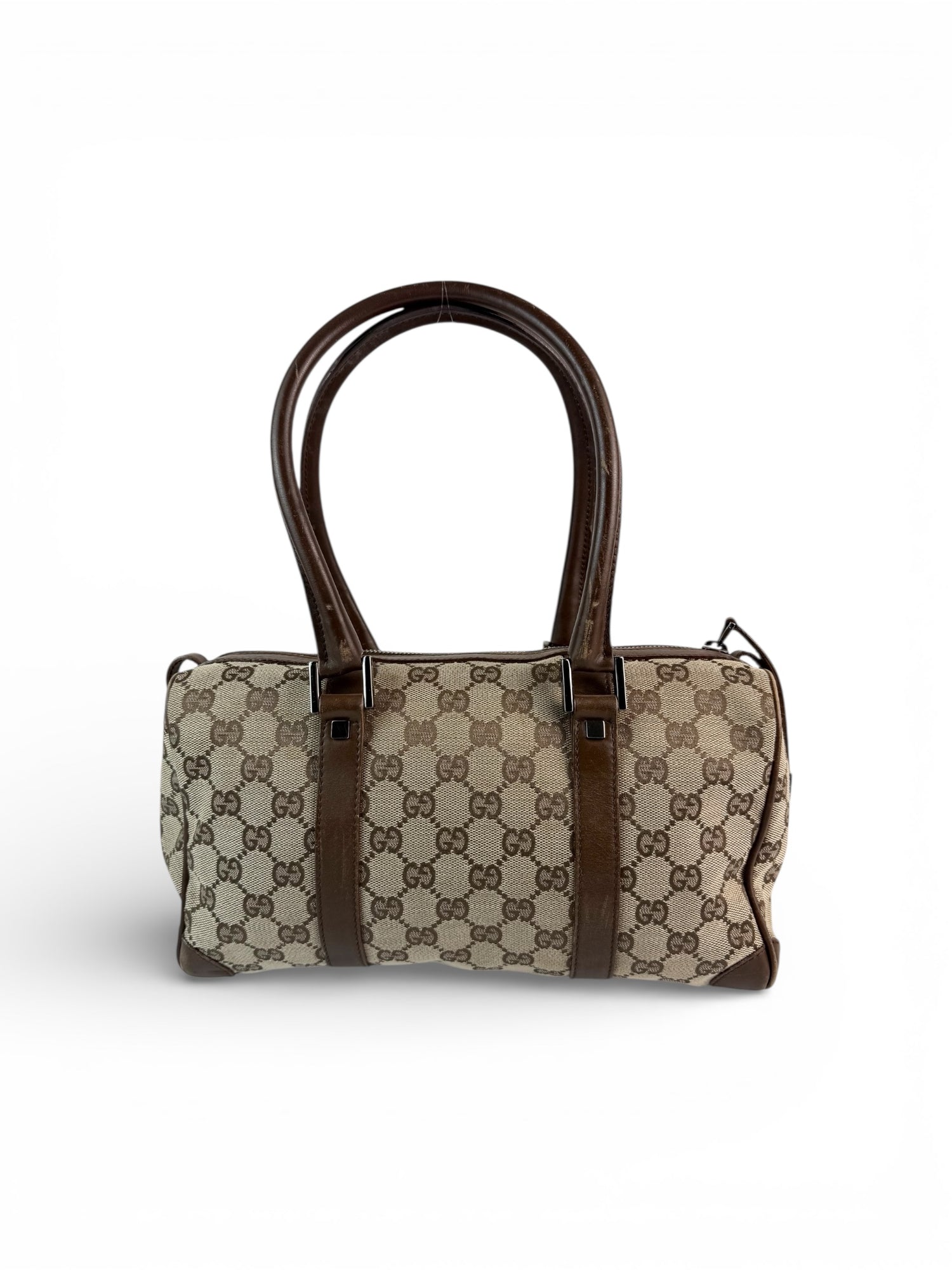 Vintage 90s Gucci Monogram Boston Handbag