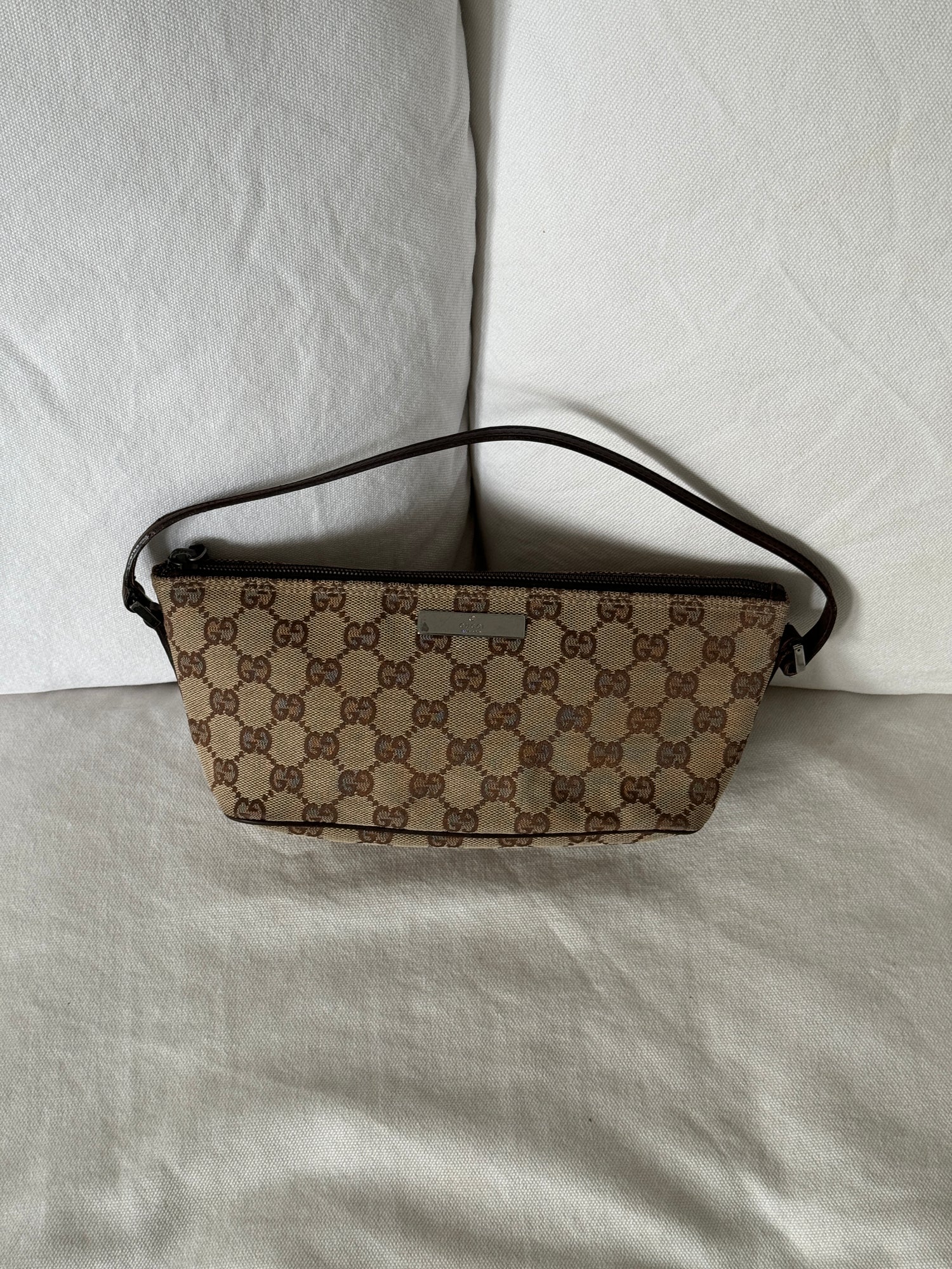 Vintage 90s Gucci Monogram Pochette Bag